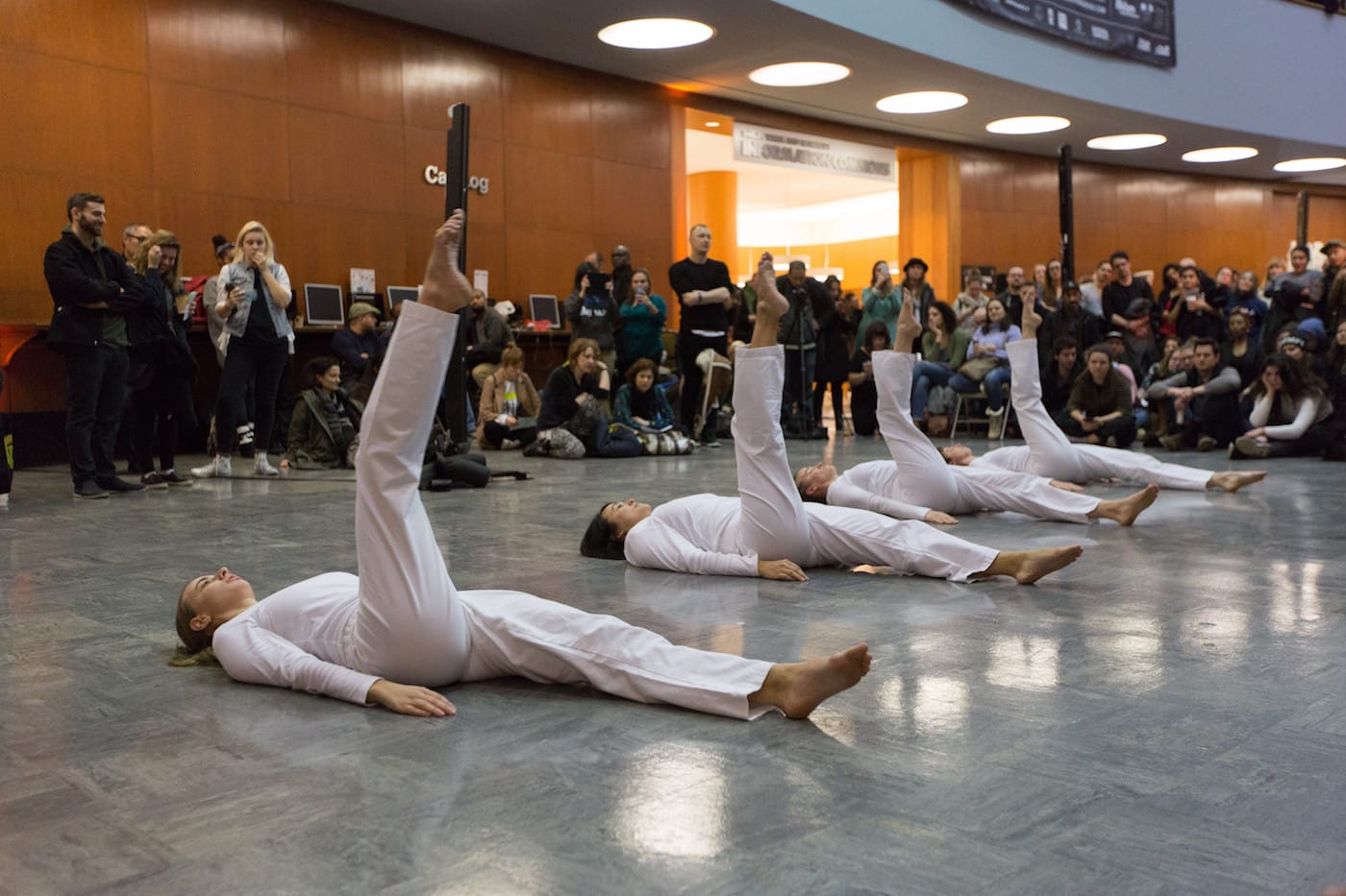 A performance at the Brooklyn Public Library's Central Library during 2017's edition of A Night of Philosophy and Ideas (all photos by Gregg Richards, courtesy the Brooklyn Public Library)