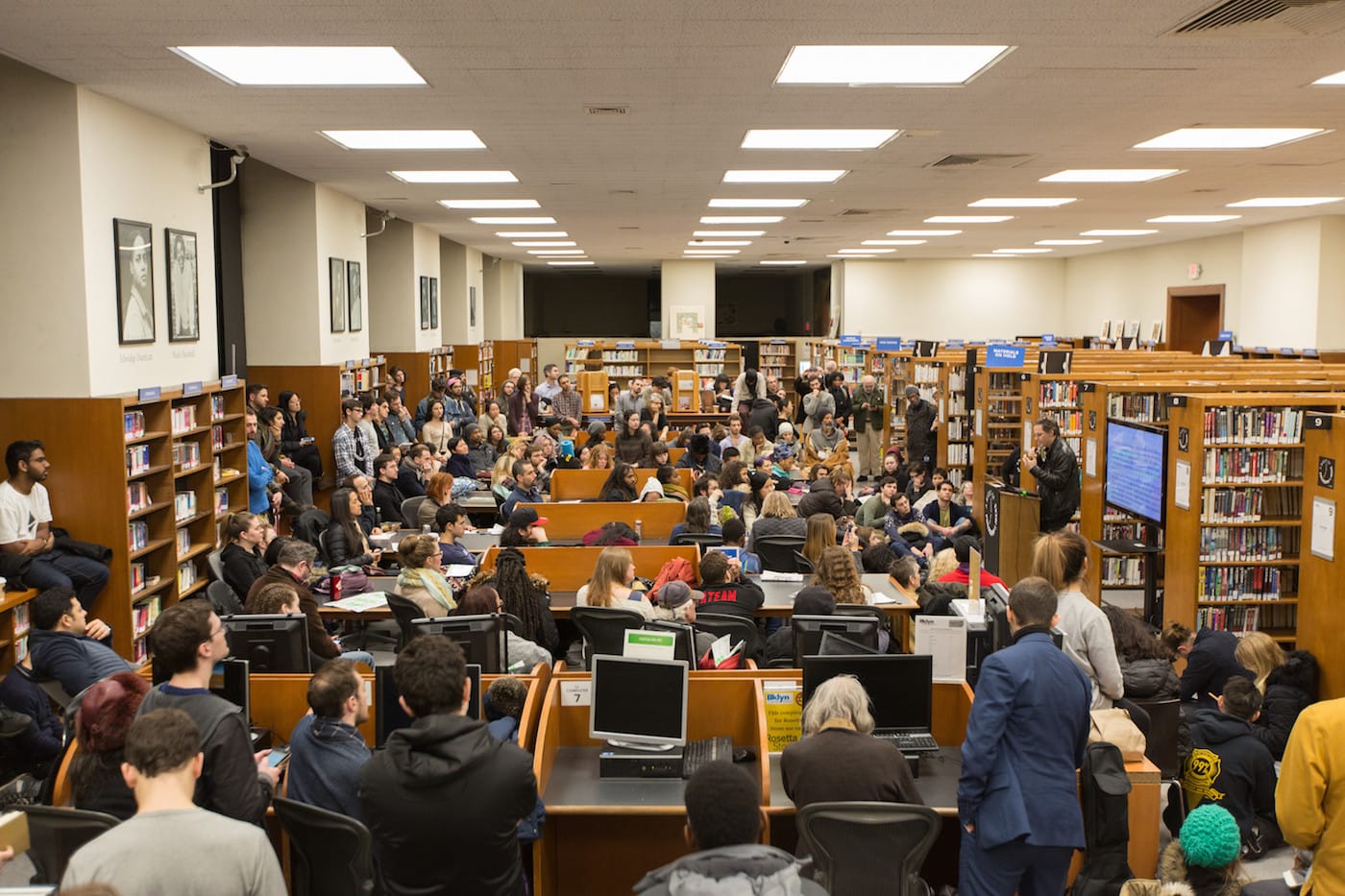 A performance at the Brooklyn Public Library's Central Library during 2017's edition of A Night of Philosophy and Ideas