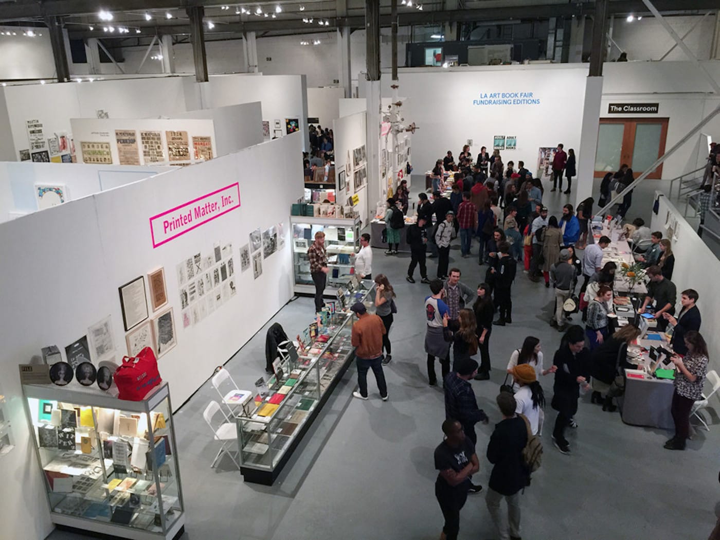 The Printed Matter table at the 2015 Los Angeles Art Book Fair (photo by Hrag Vartanian/Hyperallergic)