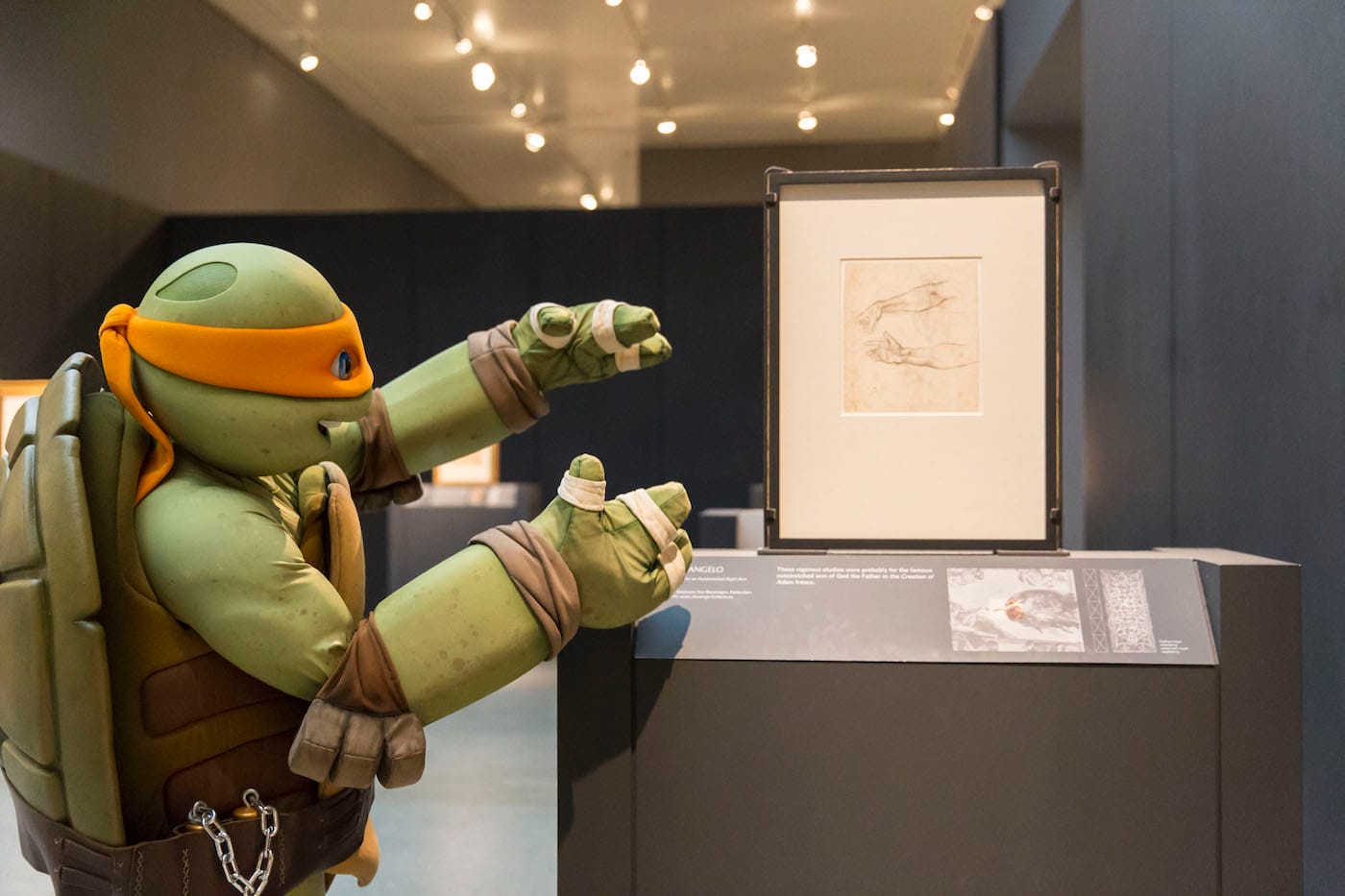 Michelangelo visits the Metropolitan Museum of Art's Michelangelo exhibition