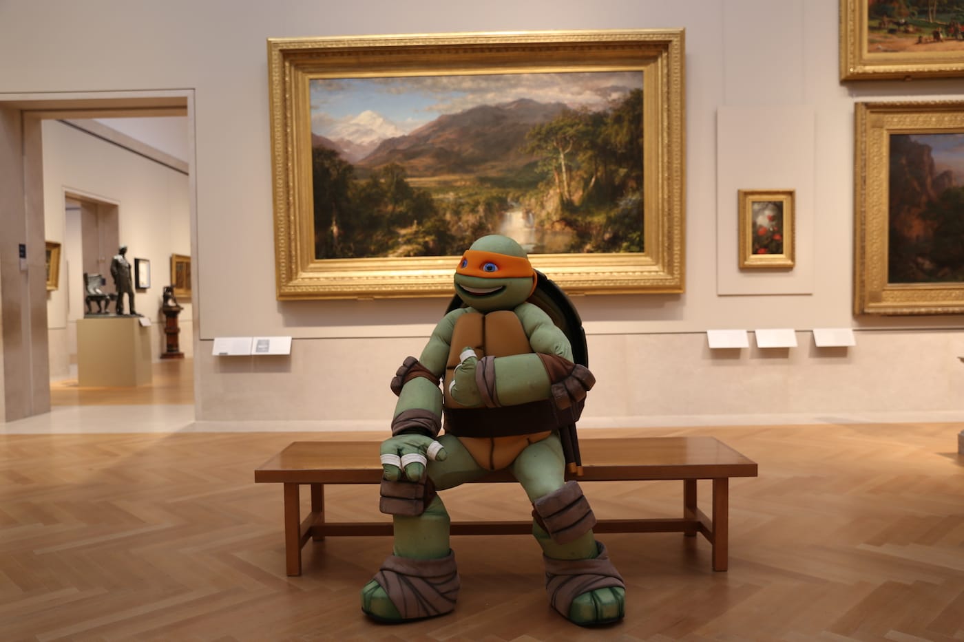 Michelangelo visits the Metropolitan Museum of Art