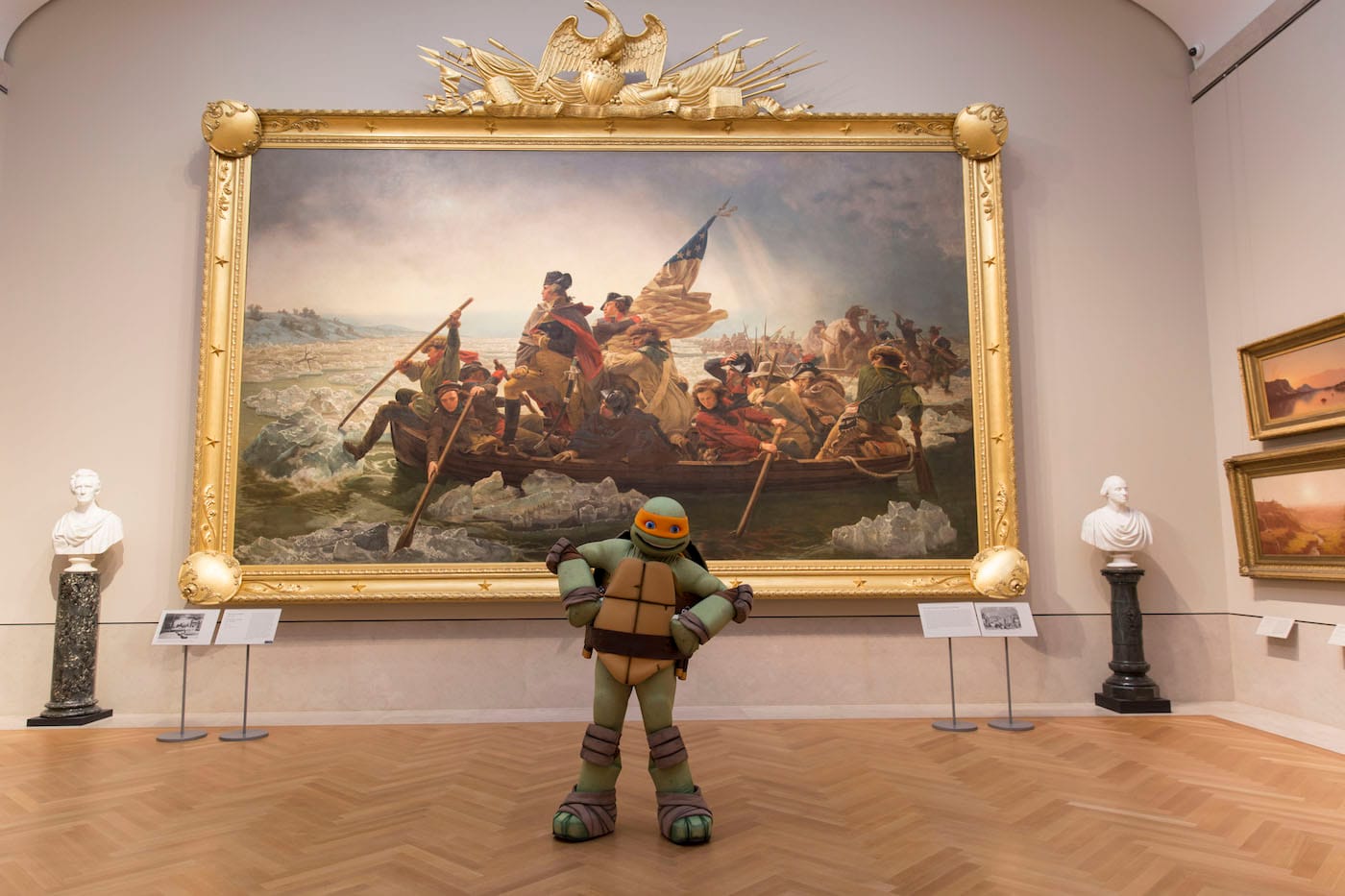 Michelangelo visits the Metropolitan Museum of Art