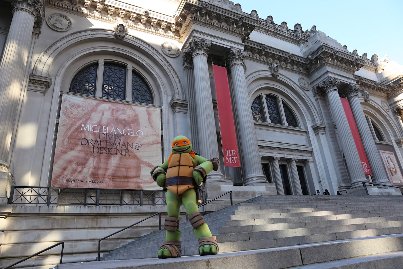 Michelangelo visits the Metropolitan Museum of Art's Michelangelo exhibition