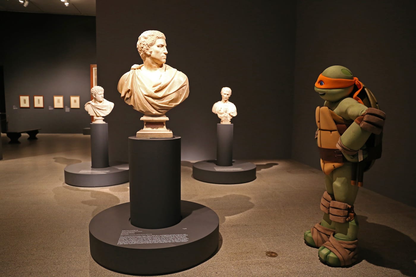 Michelangelo visits the Metropolitan Museum of Art's Michelangelo exhibition