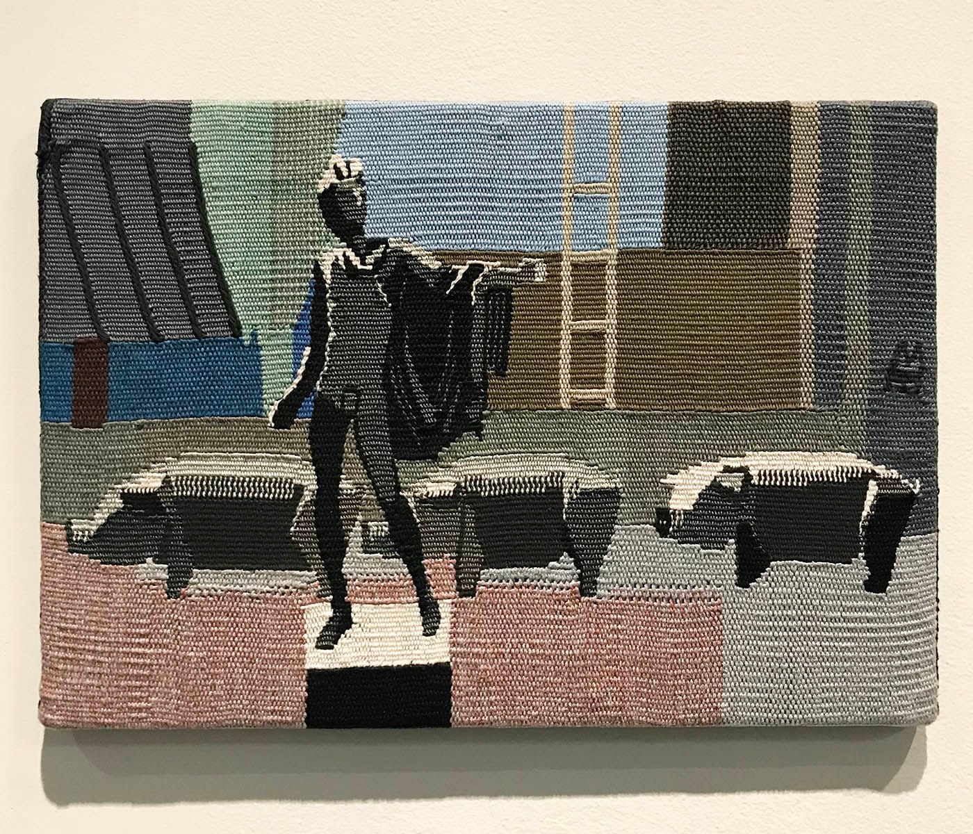 Zhenya Machneva, "Project: Edition 1/1 'Apollo and pigs'" (2015), cotton, linen, and synthetics