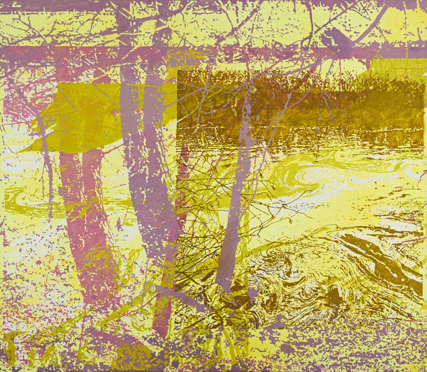 Greg Lindquist, "Duke Energy's Dan River I" (2014), oil on canvas, 68 x 78 in