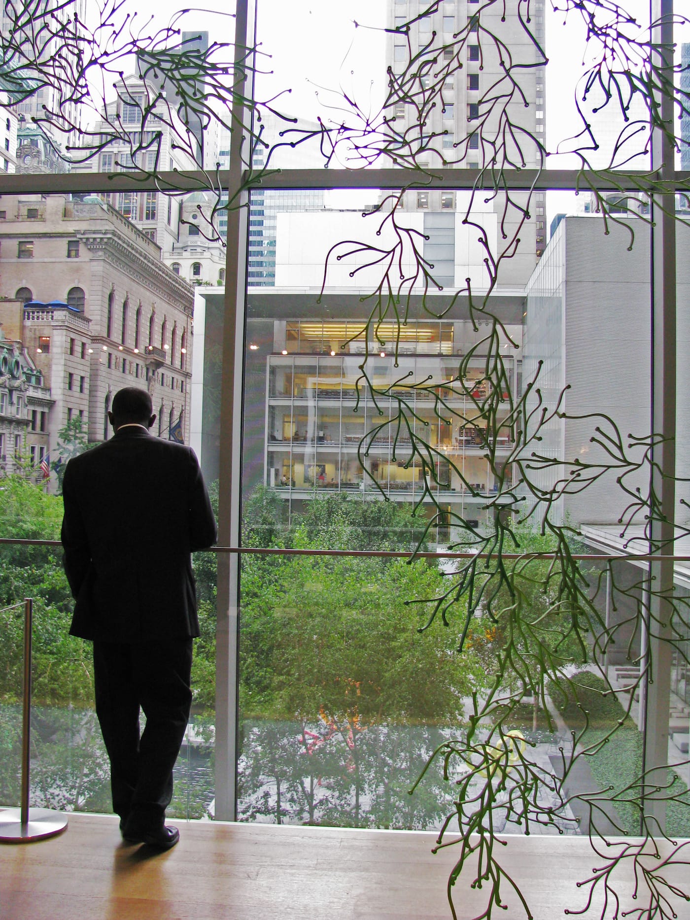 A guard at the Museum of Modern Art (photo by jphilipg/Flickr)