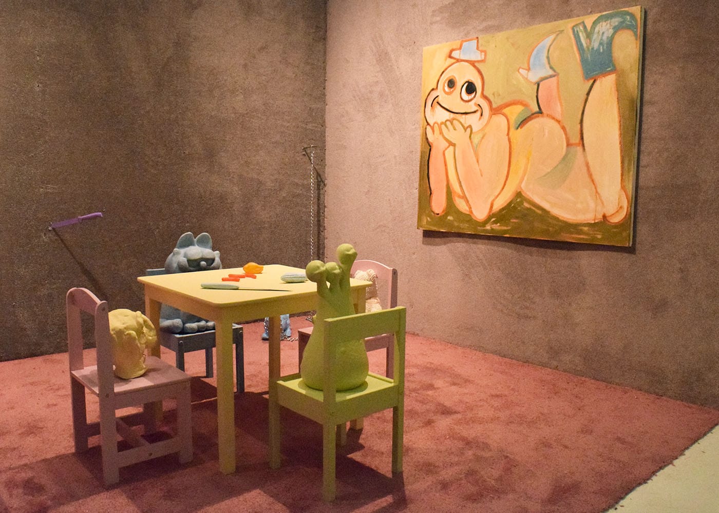 An installation by Brian Kokoska in the booth of Montreal gallery L'Inconnue