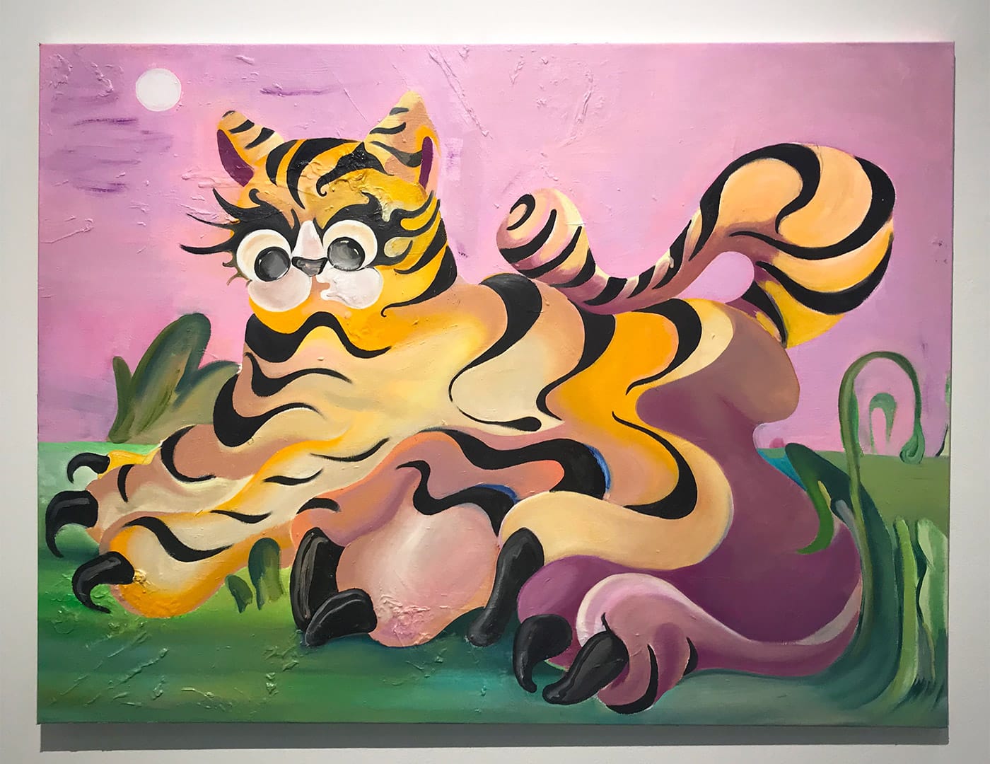 Alake Shilling, "Sweet Curly Kitty" (2018), in the Loyal Gallery booth