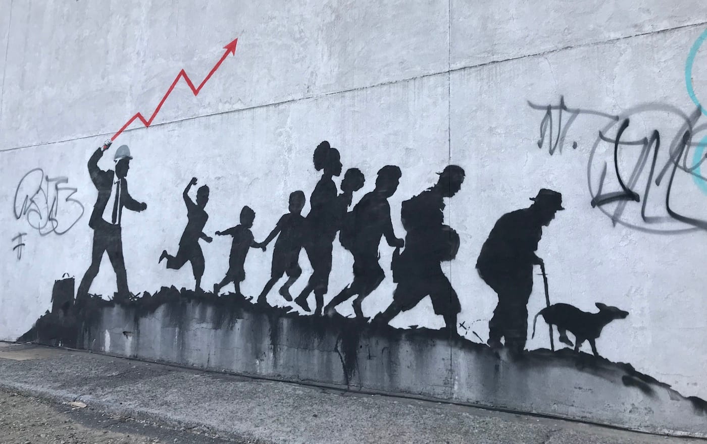 One of the new Banksy murals in Midwood, Brooklyn (all photos by the author unless indicated otherwise)