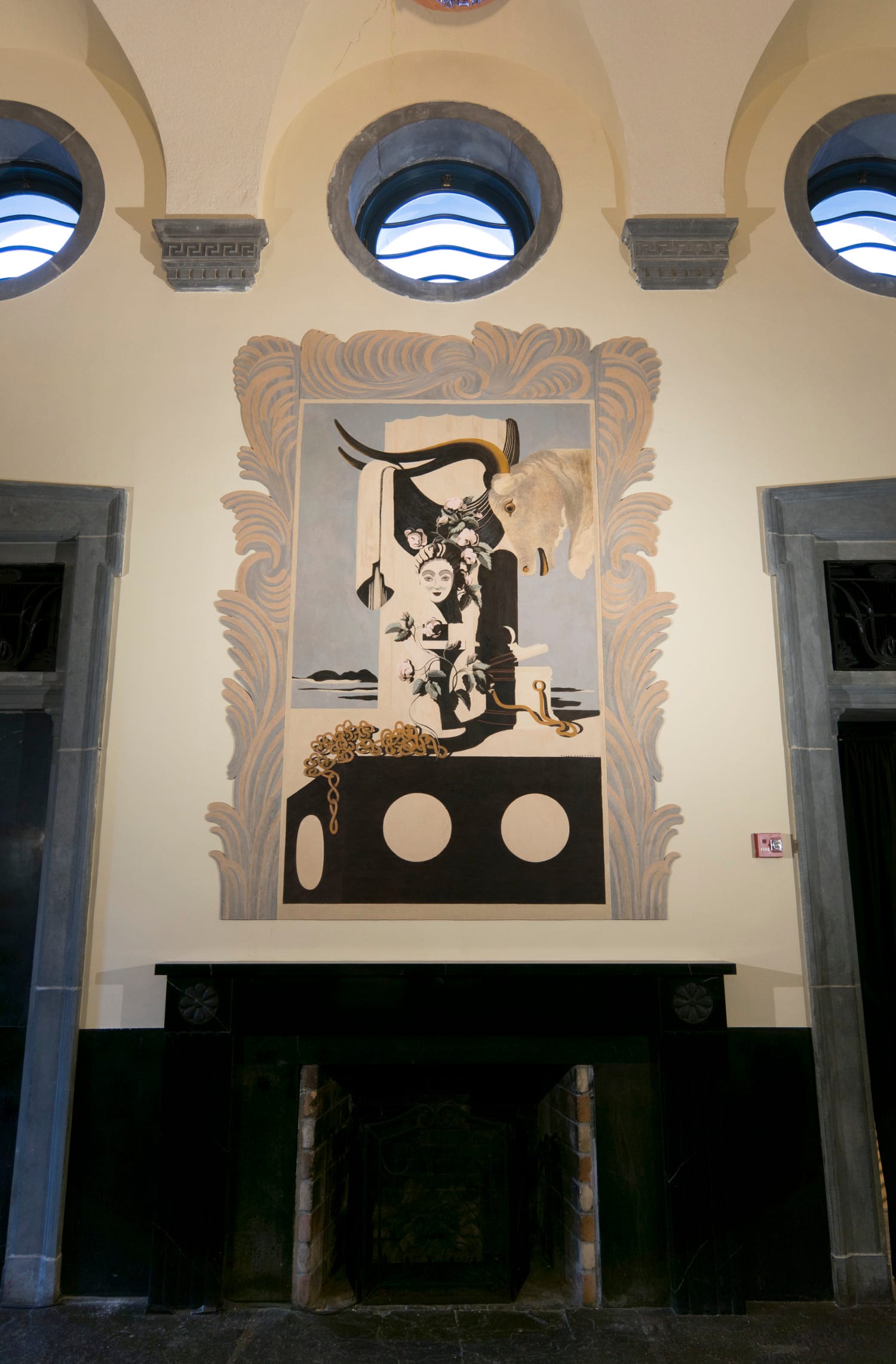 Mural by Allen Saalburg at the Split Rock Golf House in Pelham Bay Park, The Bronx (courtesy NYC Parks)