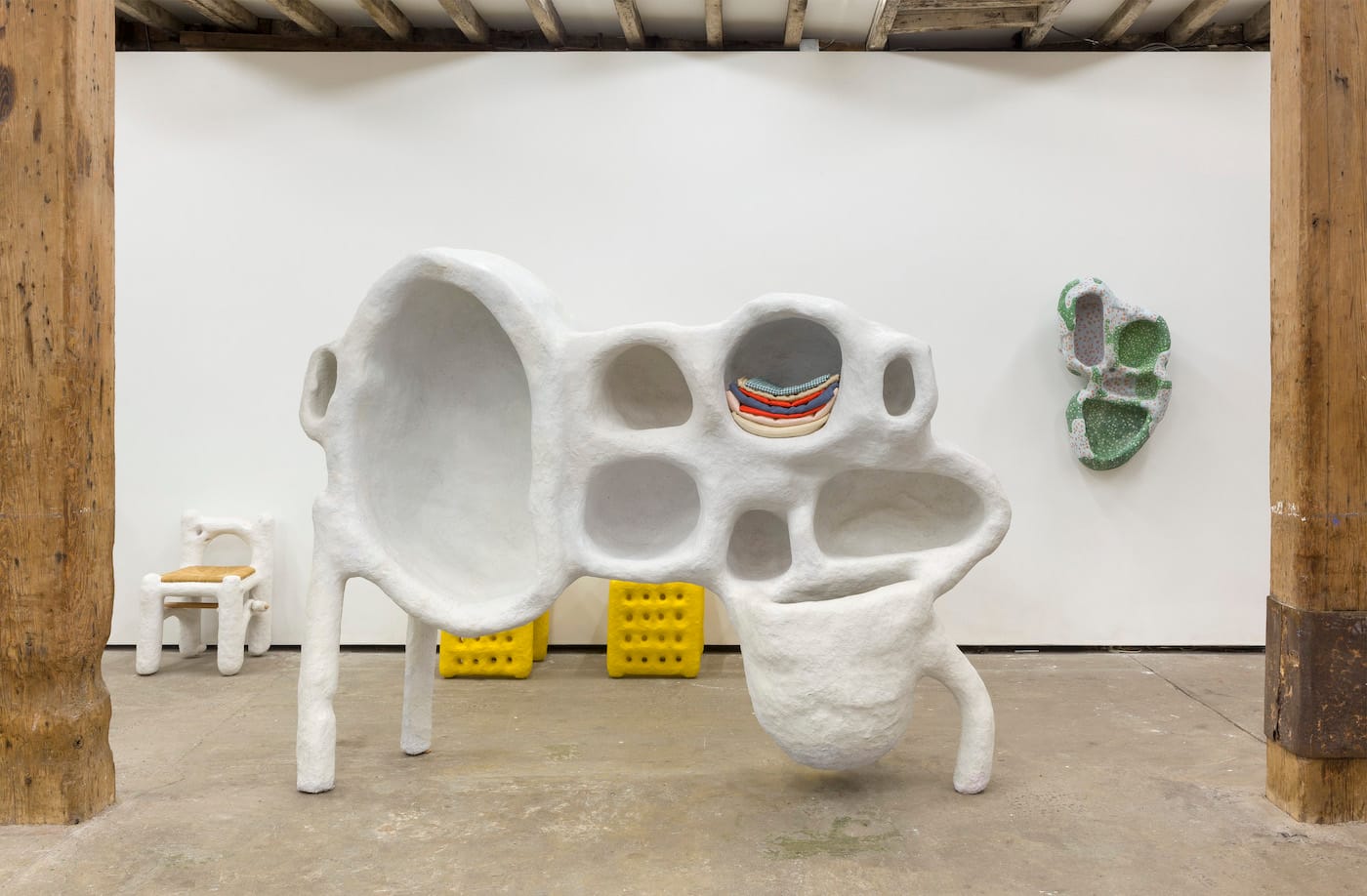 Installation view of Thomas Barger's Growing Up at Salon 94 Design