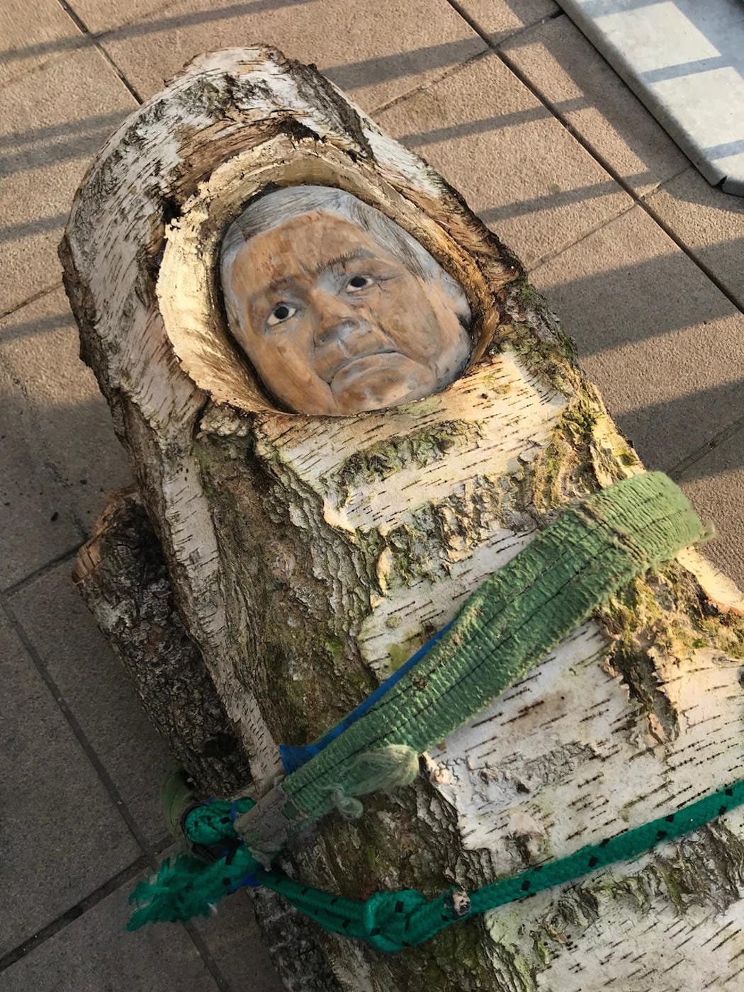 Detail of Pawel Althamer's sculpture for Lech Kaczyński (photo courtesy Sebastian Cichocki)