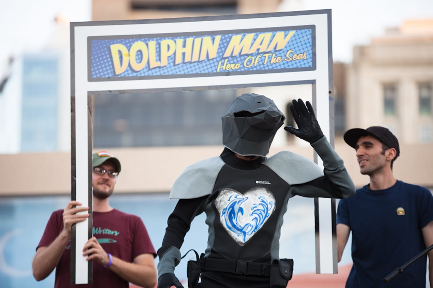 Dolphin Man at the July 30 live performance for Radio Silence