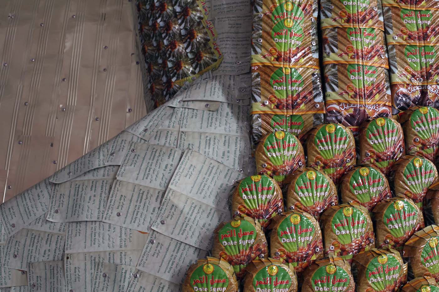 Fabrication of Michael Rakowitz's "The Invisible Enemy Should Not Exist" (2018) (photo © Gautier DeBlonde, courtesy the Mayor of London's Office)