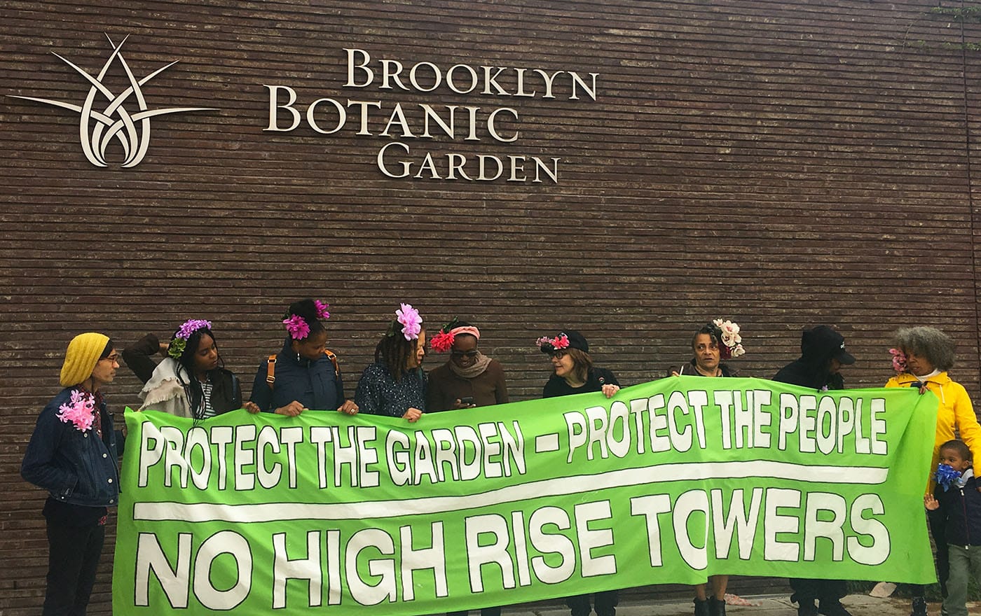Protesters take the protest inside the Garden.