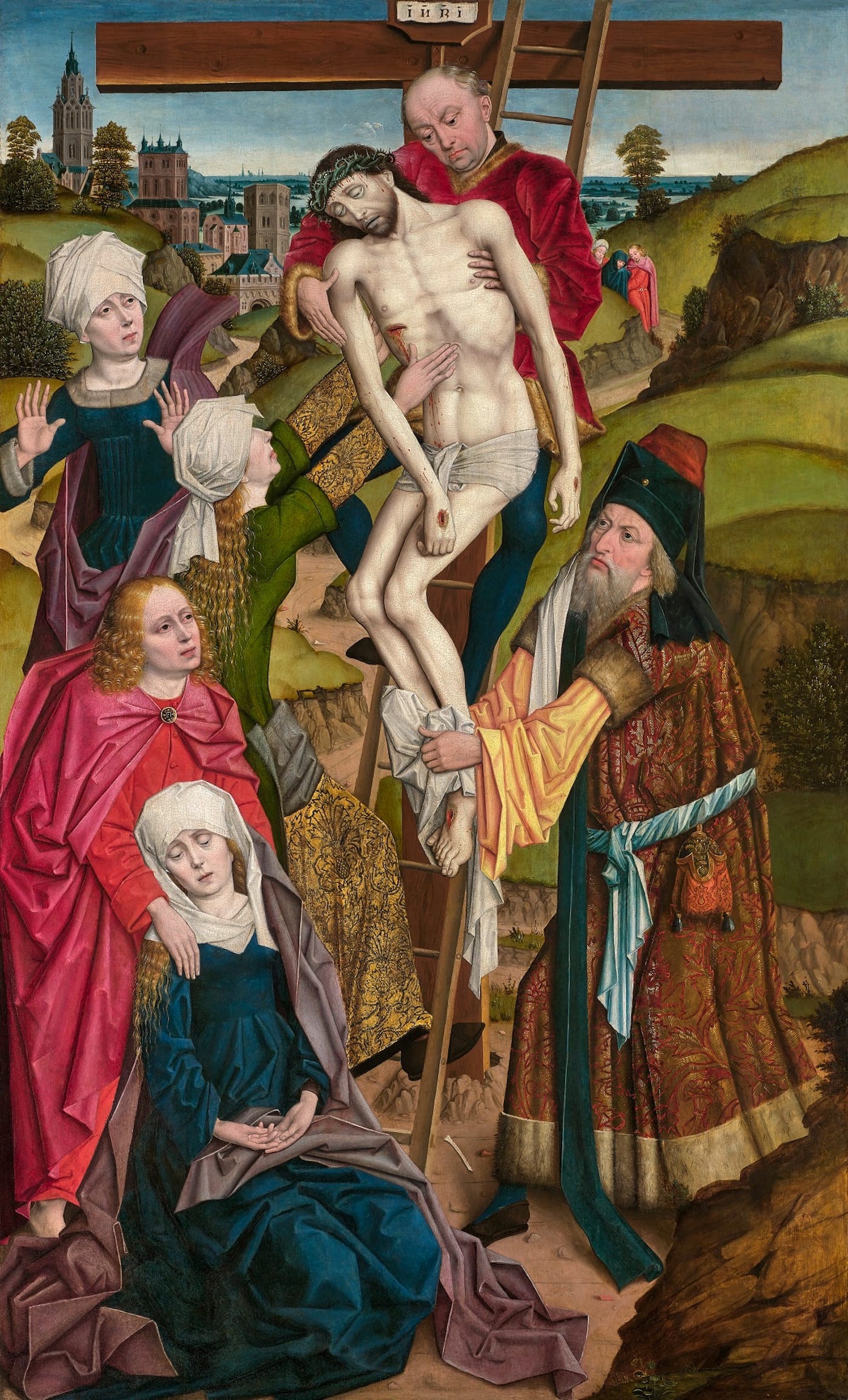 Derick Baegert, "The Descent from the Cross" (ca 1480–90), Dallas Museum of Art, Marguerite and Robert Hoffman Fund in memory of Dr. William B. Jordan