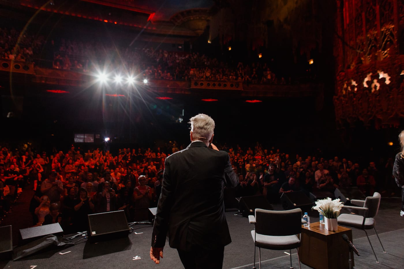 David Lynch at the 2016 Festival of Disruption in Los Angeles (photo courtesy of the David Lynch Foundation)