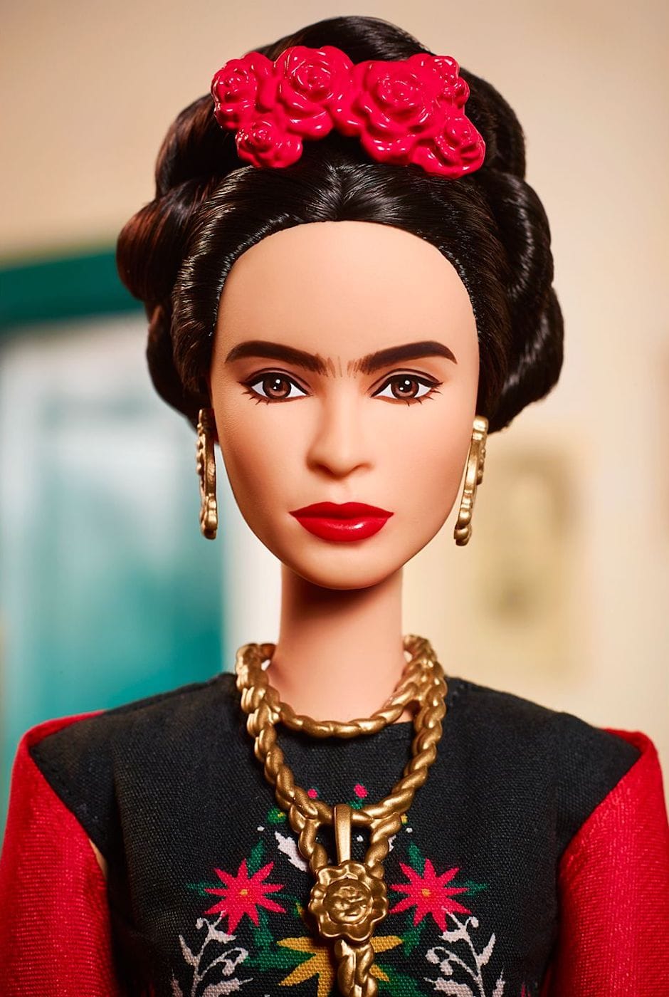 The Frida Kahlo Barbie (photo courtesy Mattel)
