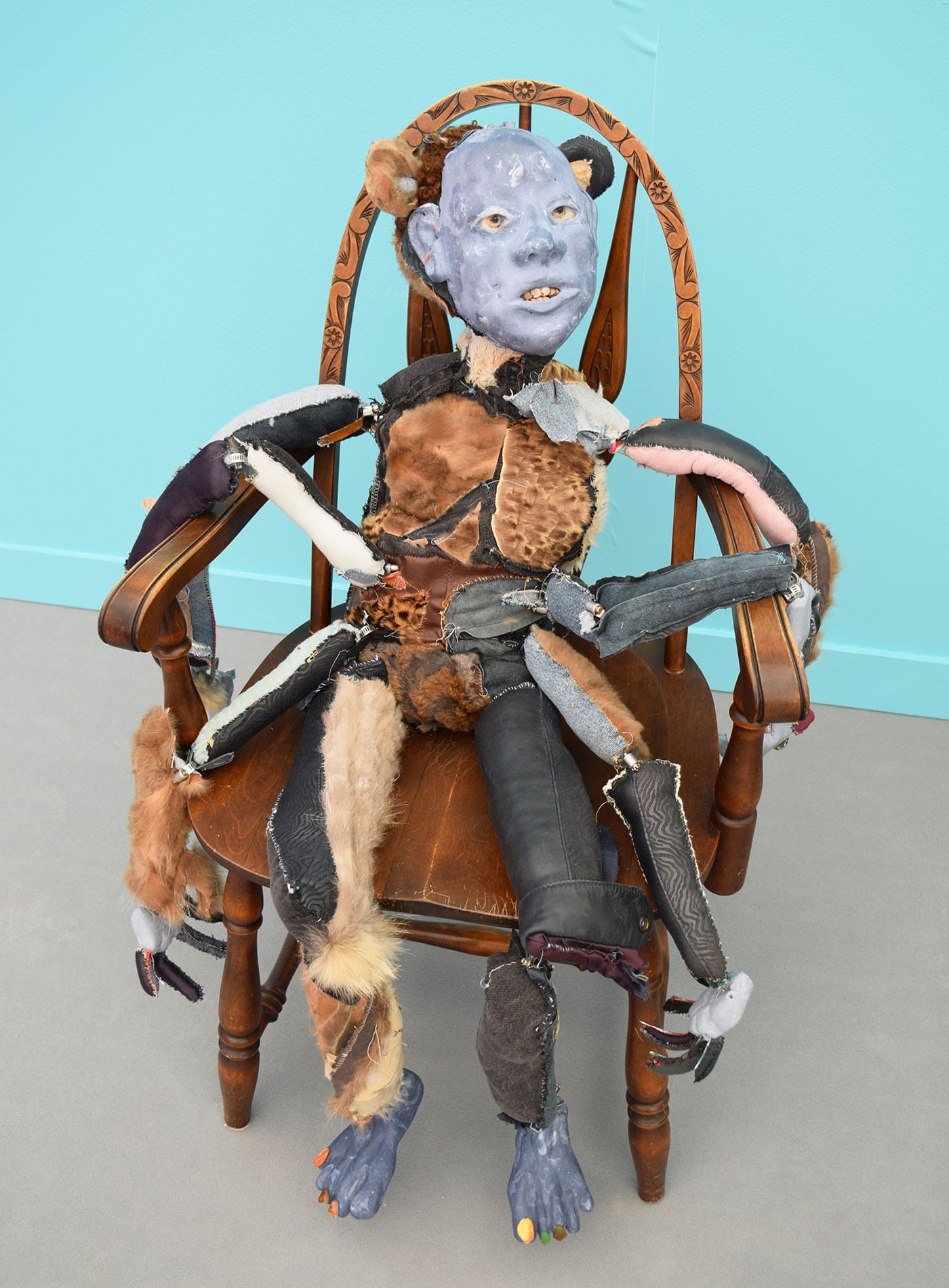 Tau Lewis, "Unity (Negros Historical Information Systems in Every Dark Corner)" (2018) in the Cooper Cole booth at Frieze New York