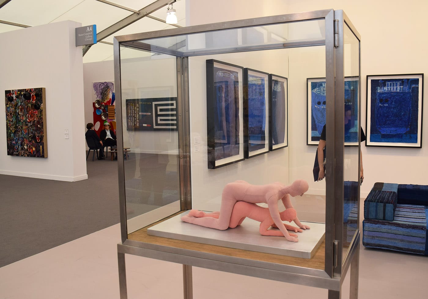 Louise Bourgeois, "COUPLE" (2004) in the Cheim & Read booth at Frieze New York