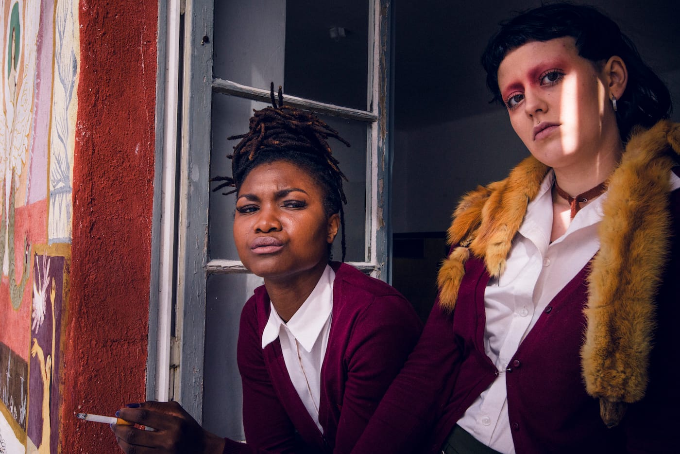 Left-to-right: Victoire Laly and Serenity Rosa in a scene from Bruce LaBruce’s The Misandrists