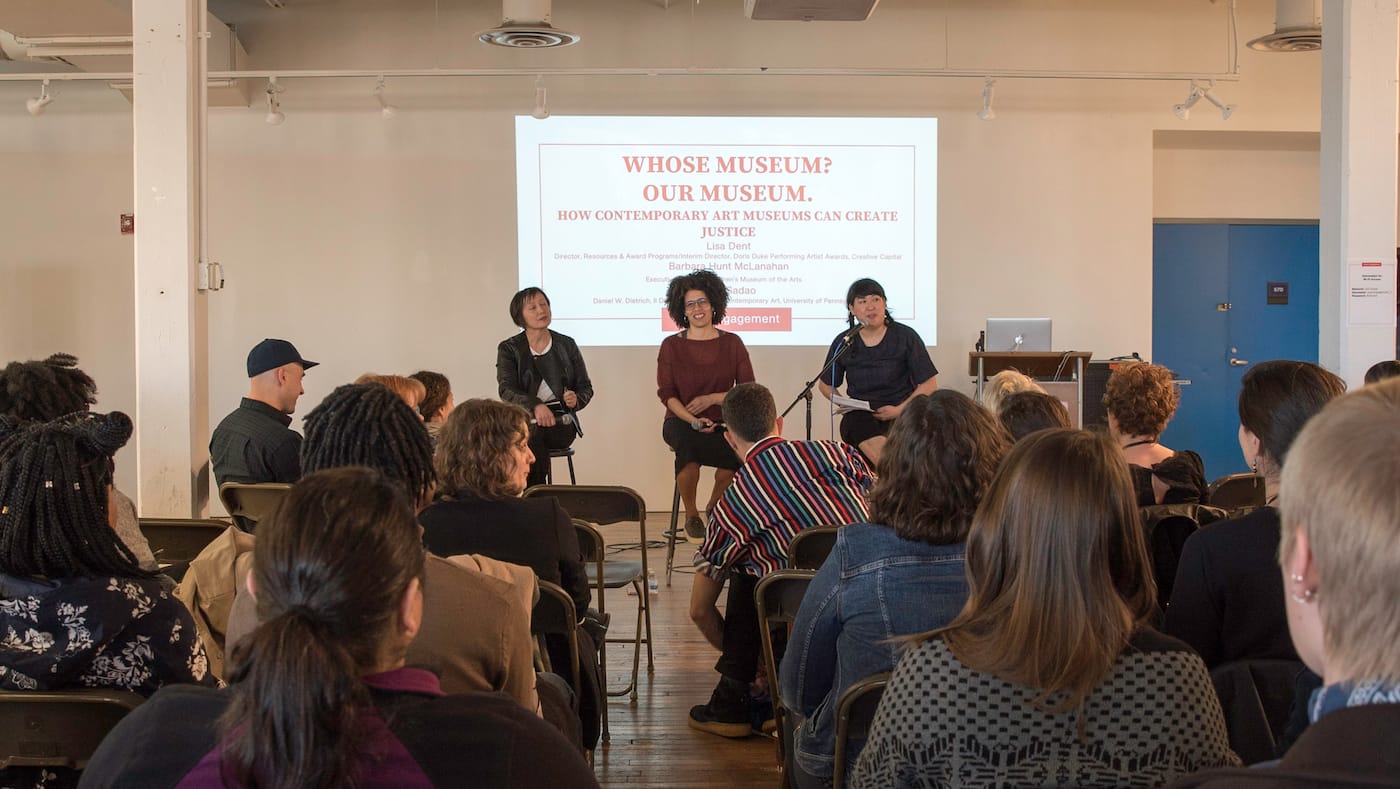An event at Open Engagement 2017, on the theme of Justice, in Chicago (all photos by Mollie Nye, courtesy Open Engagement)