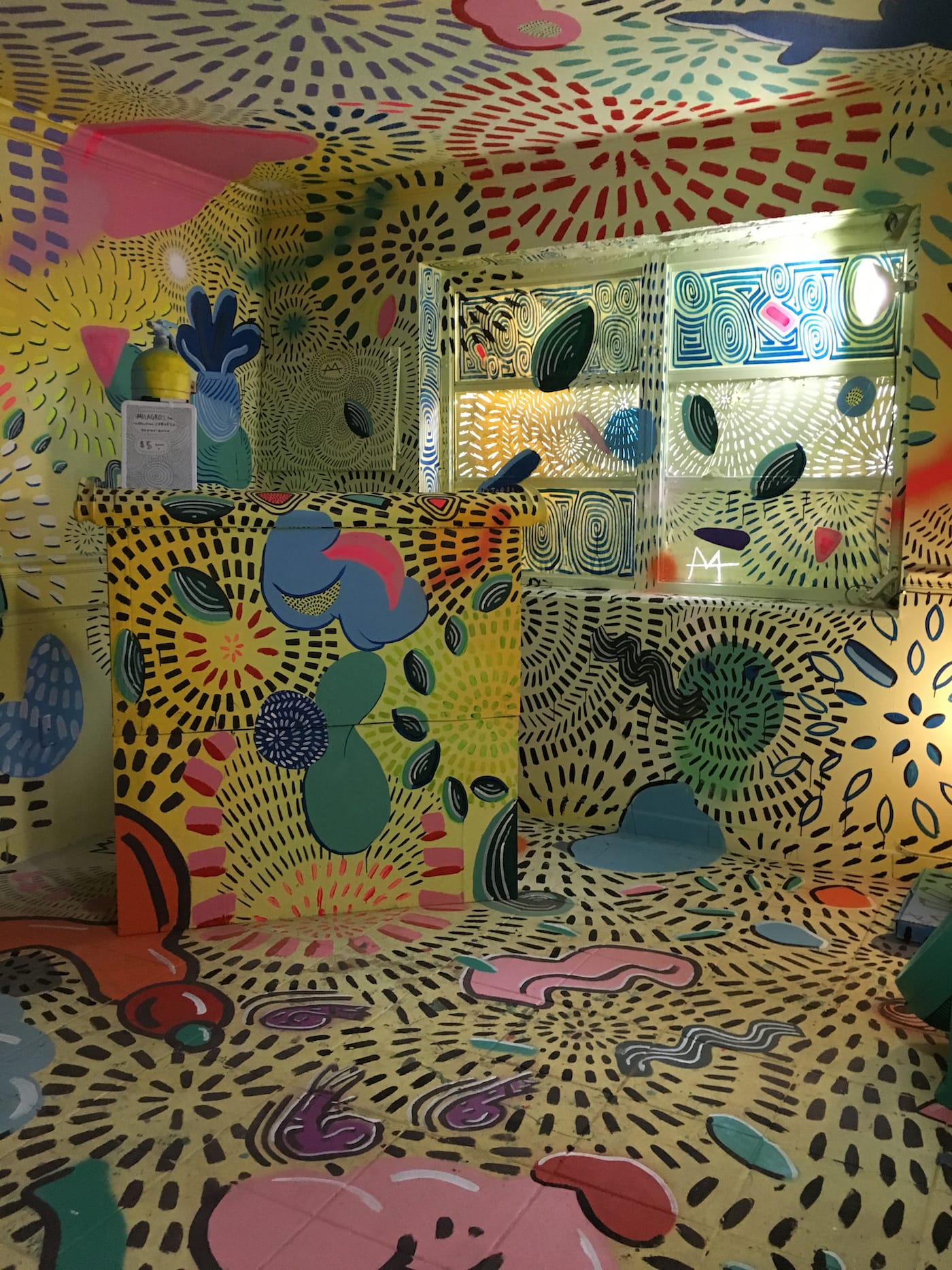 An installation at the 2017 Satellite Art Show