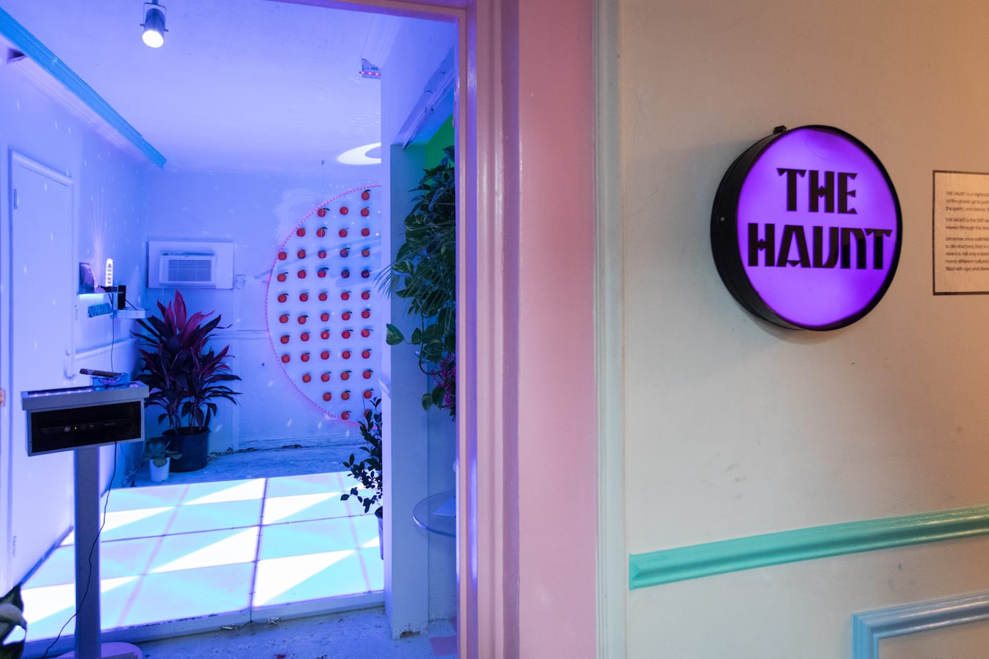 An installation at the 2017 Satellite Art Show