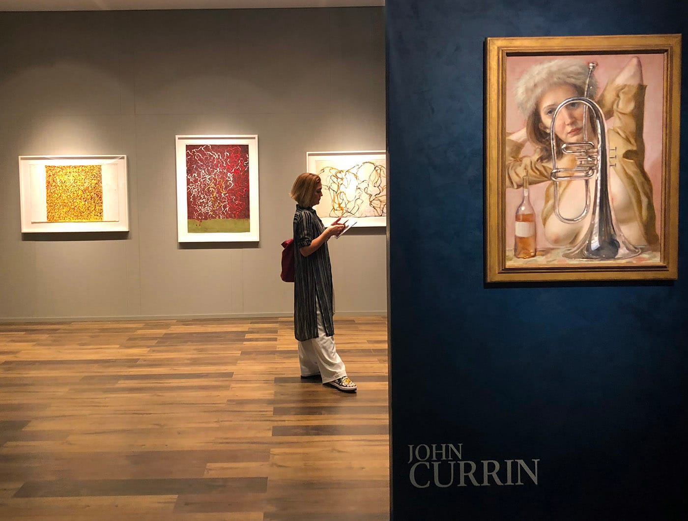 Gagosian's booth of works by John Currin at TEFAF New York