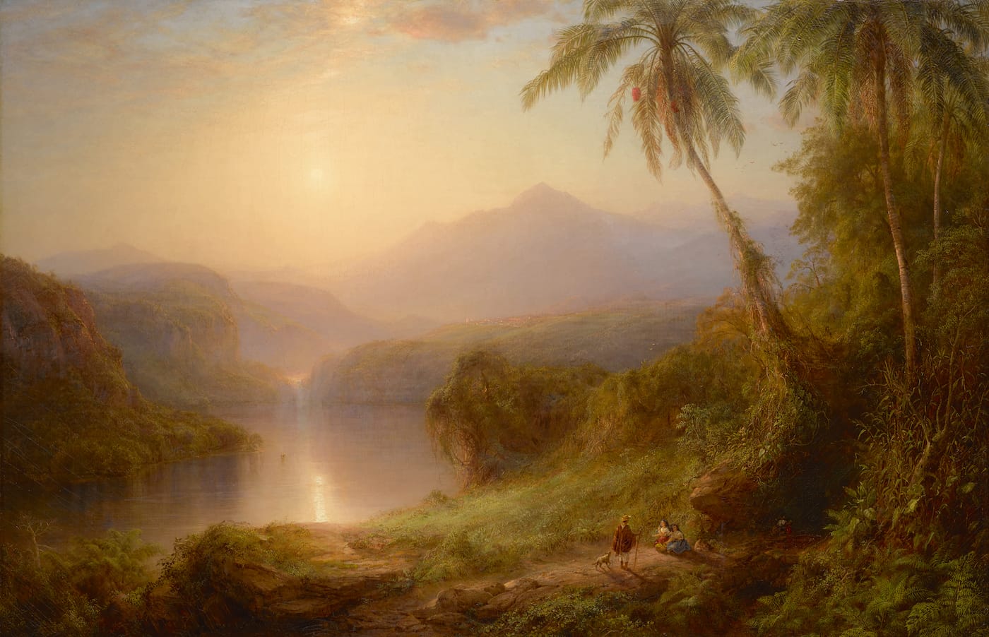 Frederic Edwin Church, "Valley of Santa Isabel, New Granada" (1875) (courtesy the Pennsylvania Academy of Fine Arts, Philadelphia)