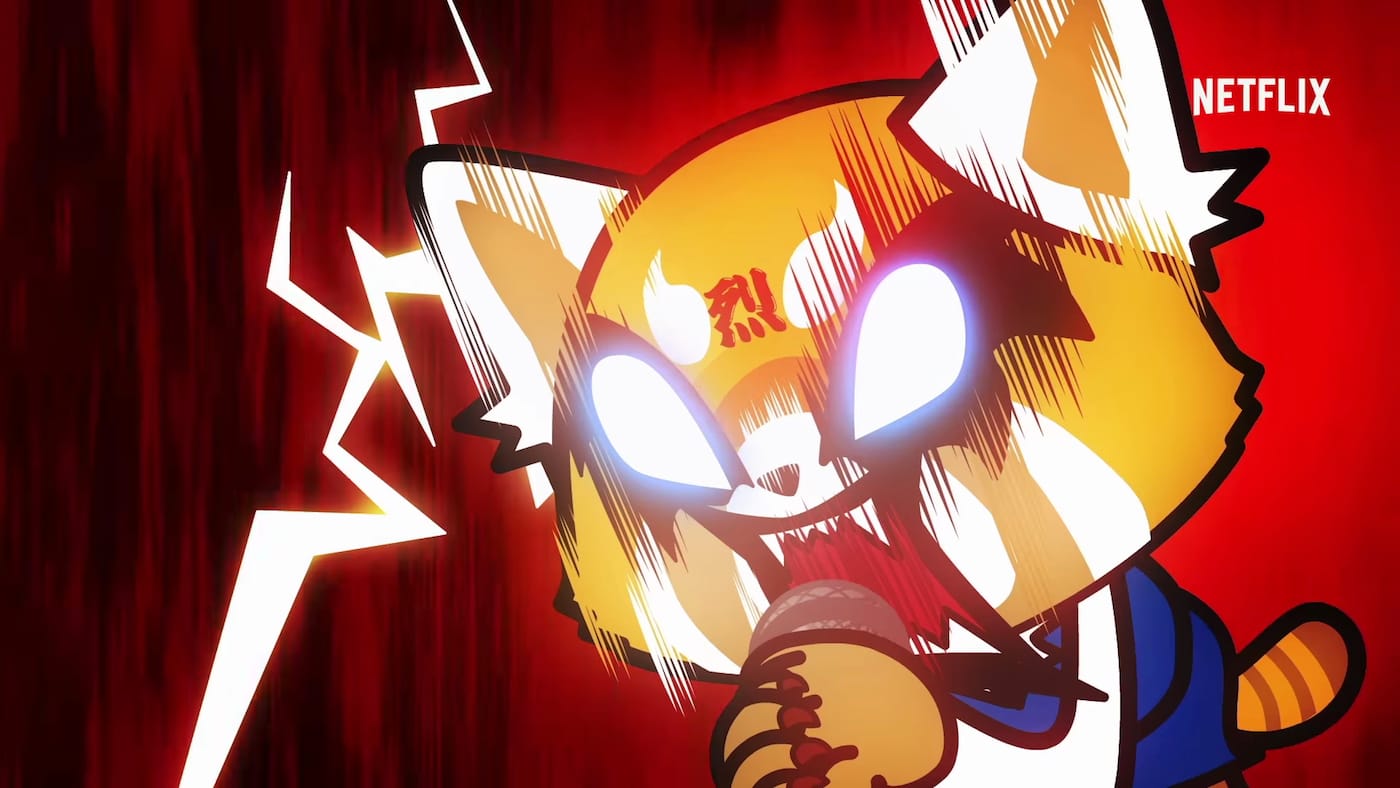 A scene from Aggretsuko