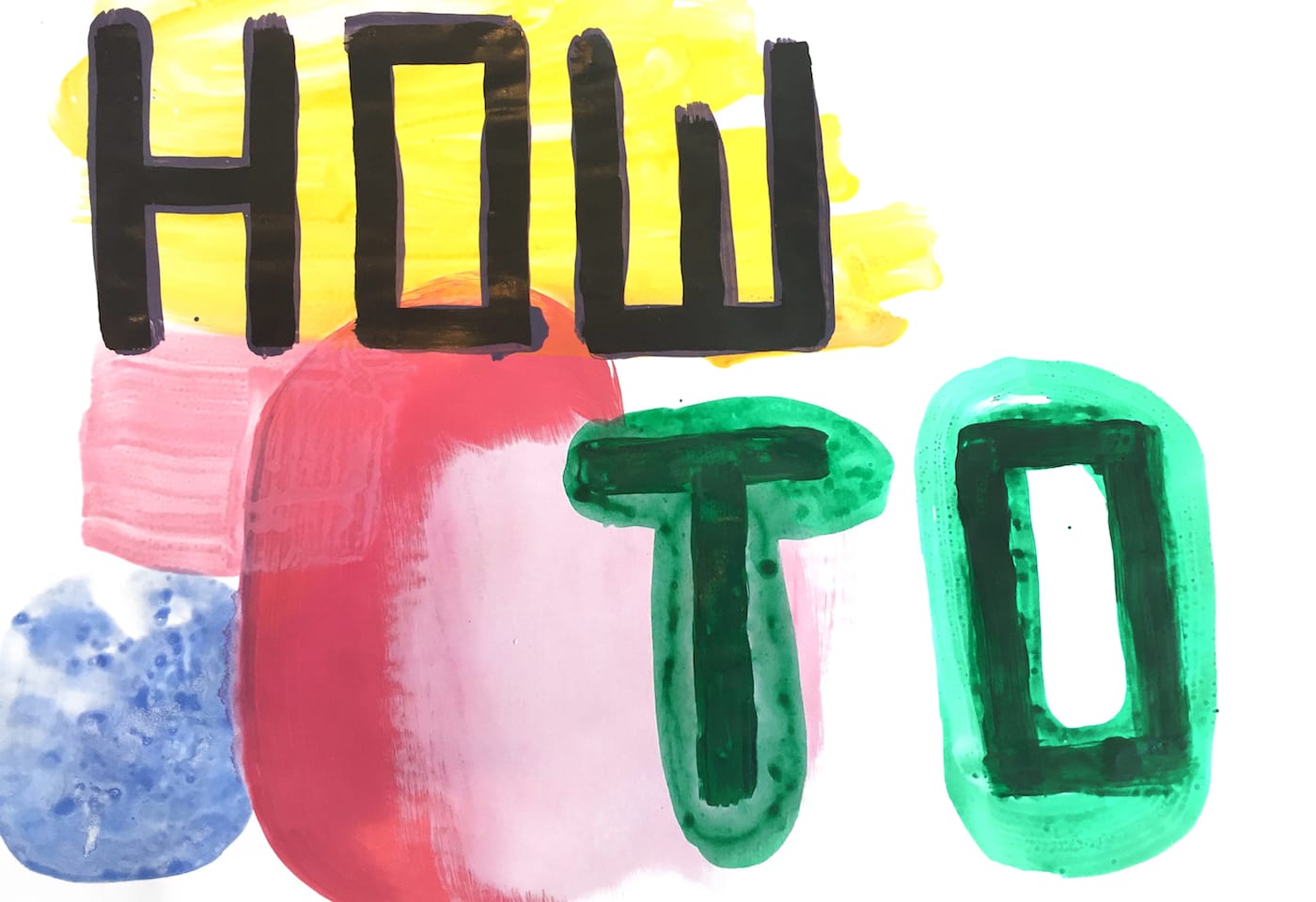 "How To" painting by David Humphrey (courtesy the artist)