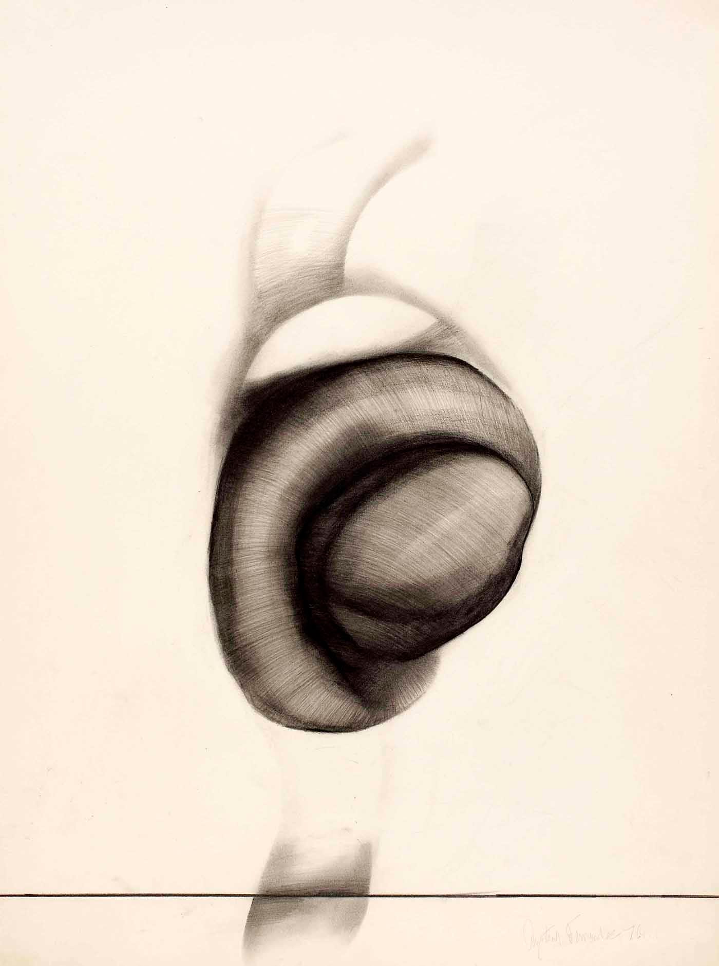 Agustin Fernandez, “Untitled” (1976), drawing on paper, 74 x 56 cm (courtesy and © Agustin Fernandez Foundation; photo by Farzad Owrang)