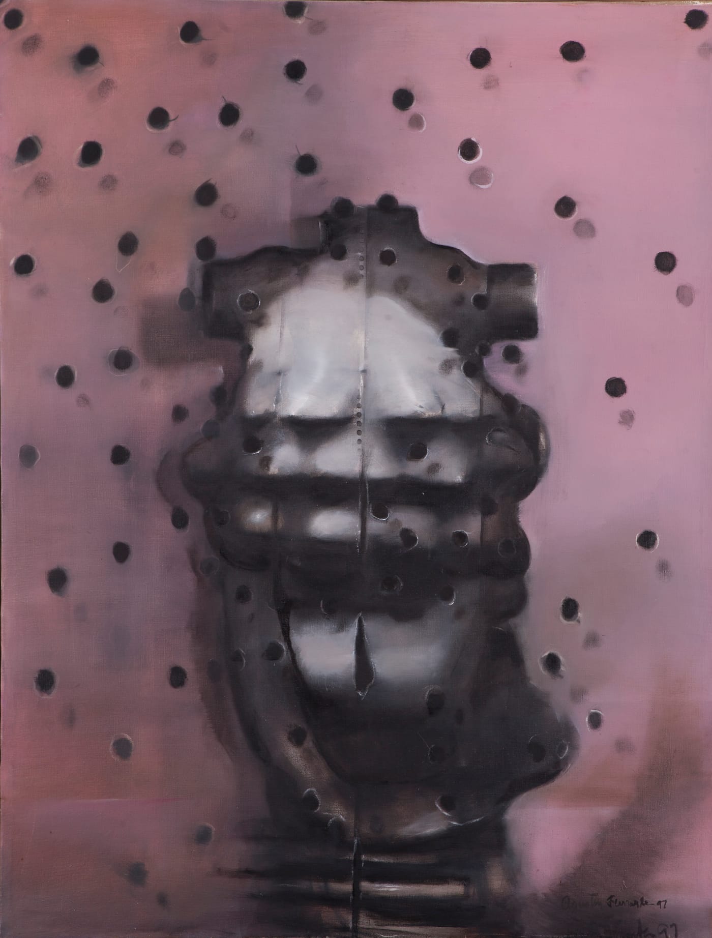 Agustin Fernandez, “Untitled” (1997), oil on canvas, 103 x 132 cm (courtesy and © Agustin Fernandez Foundation; photo by Daniel Pype)