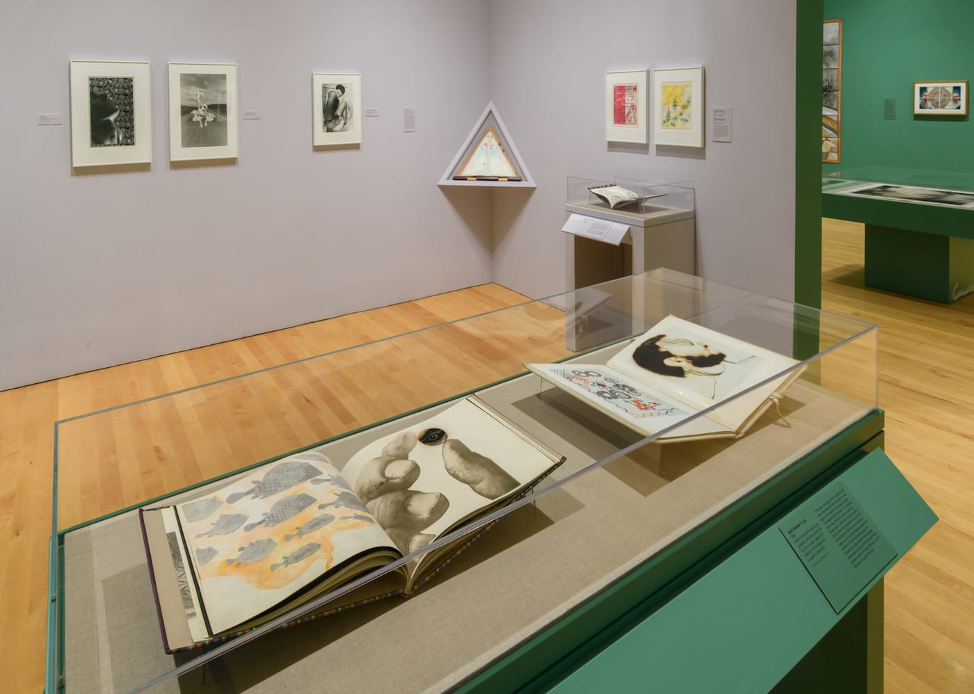 Installation view of Keith Smith at Home at the Philadelphia Museum of Art (photo courtesy the Philadelphia Museum of Art)