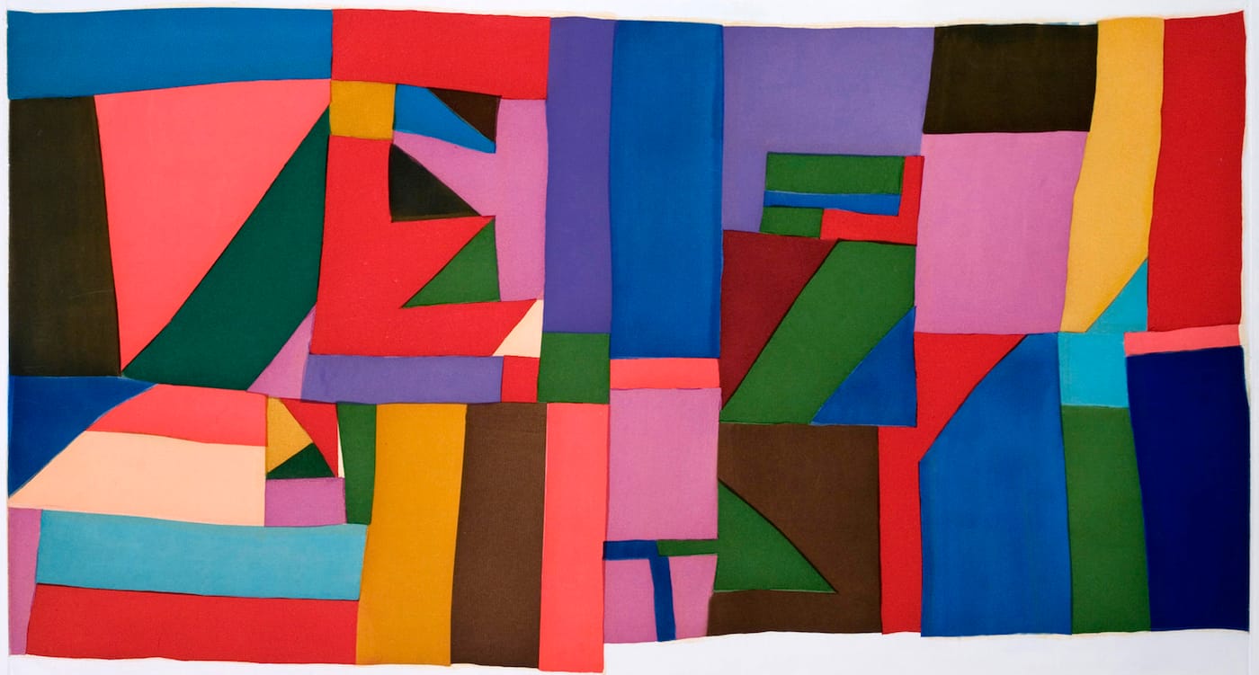 Loretta Bennett, "Forever (for Old Lady Sally)" (2007), color softground etching with aquatint and spitebite aquatint on Somerset white textured paper; image size: 20.5 x 36 in; paper size: 29.5 x 44 in; edition of 50 (courtesy the Pennsylvania Academy of Fine Arts)