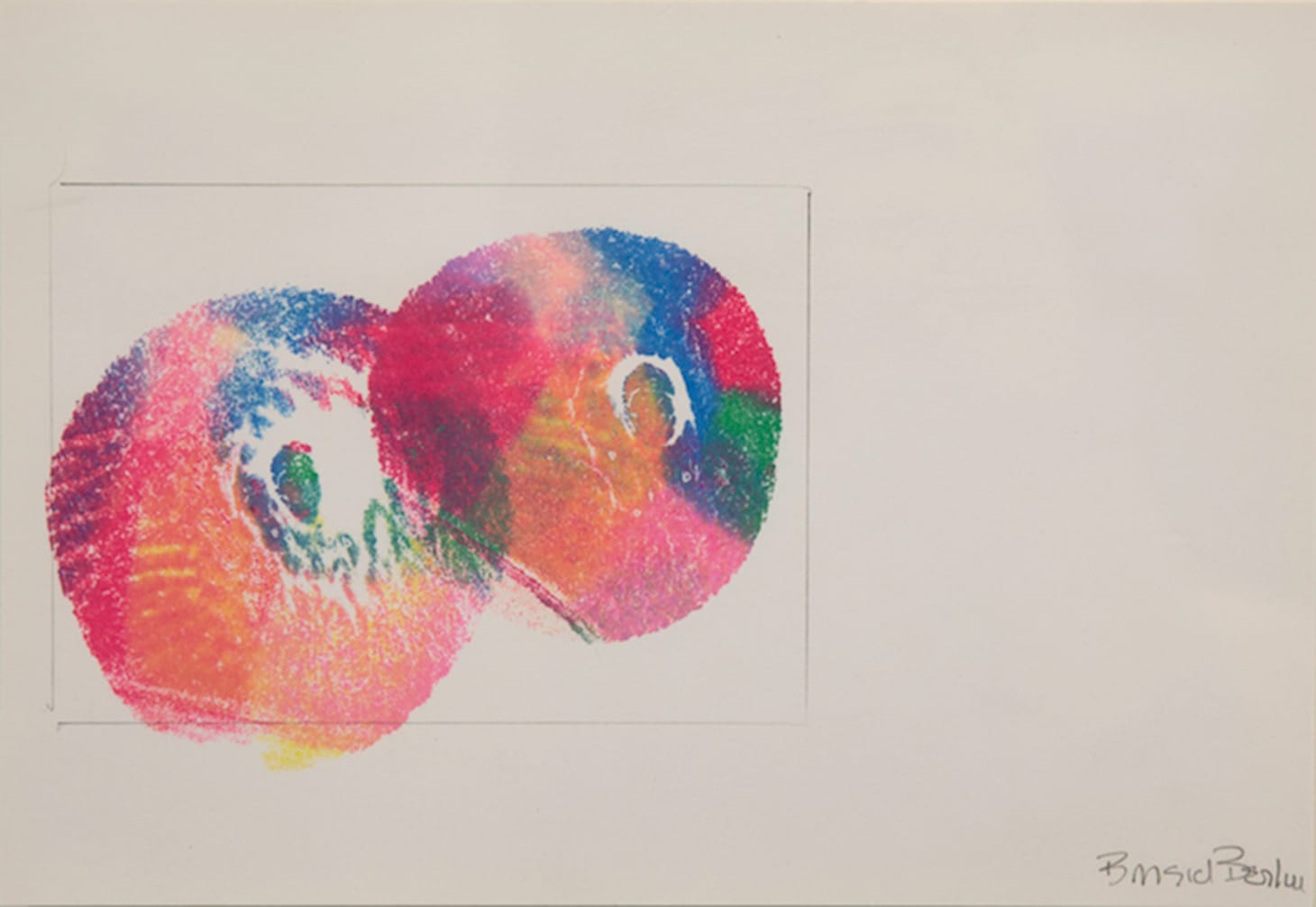 Brigid Berlin, "Untitled" (1996), ink on paper, 6 1/4 x 9 in. (image courtesy of the artist and INVISIBLE-EXPORTS)