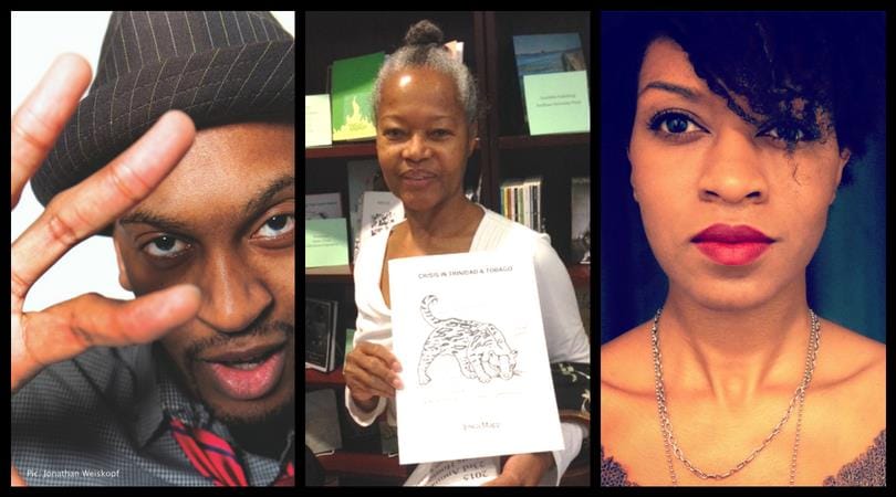 Rico Frederick, Erica Mapp, and Camille Rankine (image via Cave Canem's Facebook event page)