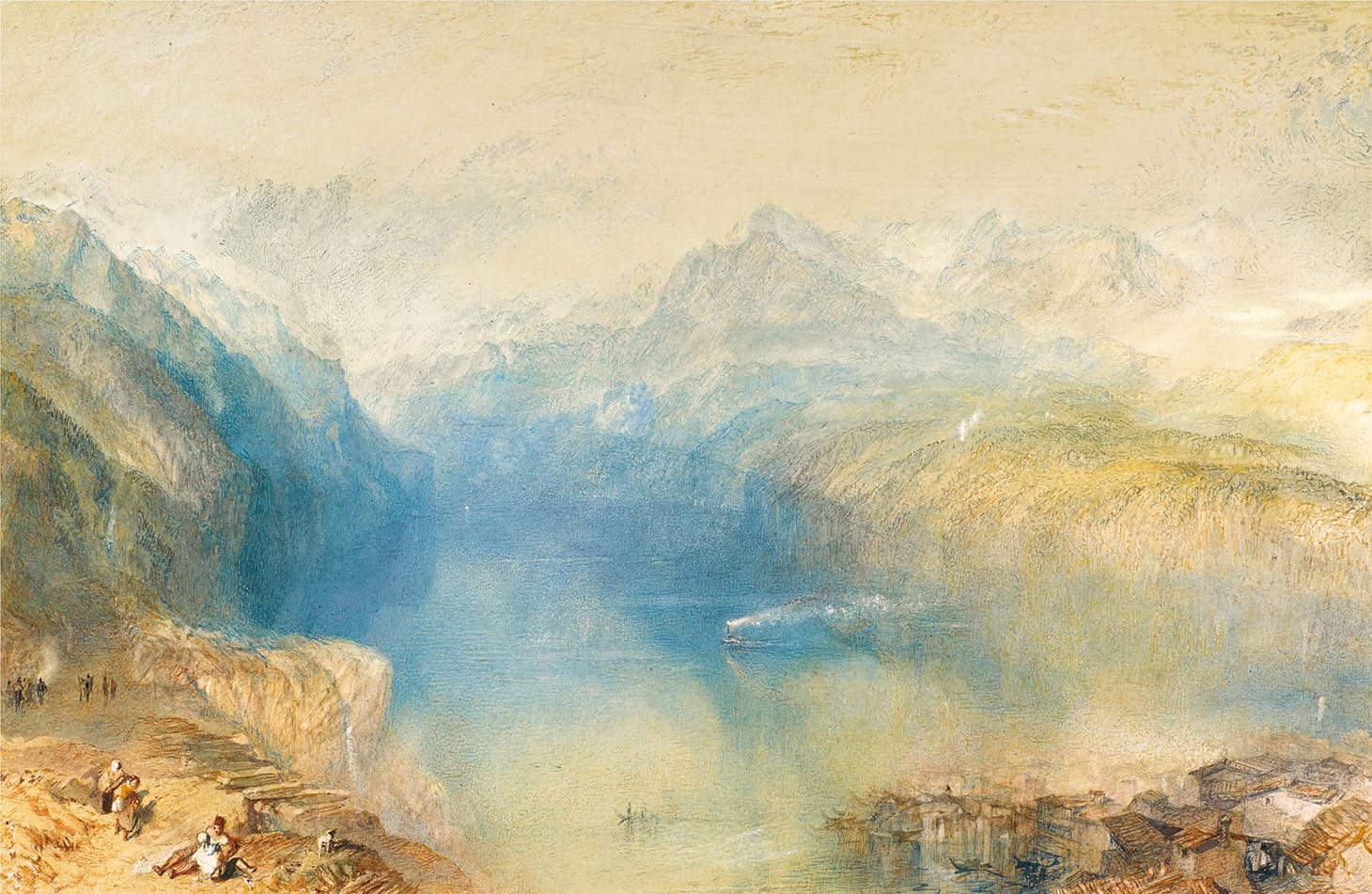 J.M.W. Turner, "The Lake of Lucerne from Brunnen," (image courtesy of Sotheby's)
