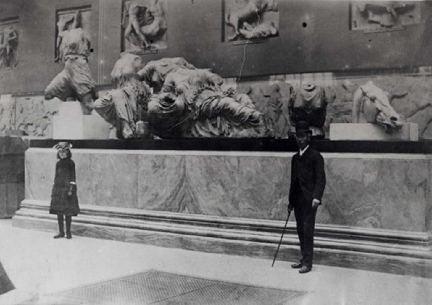 The Parthenon gallery in the British Museum, about 1890. (Photograph. © The Trustees of the British Museum)