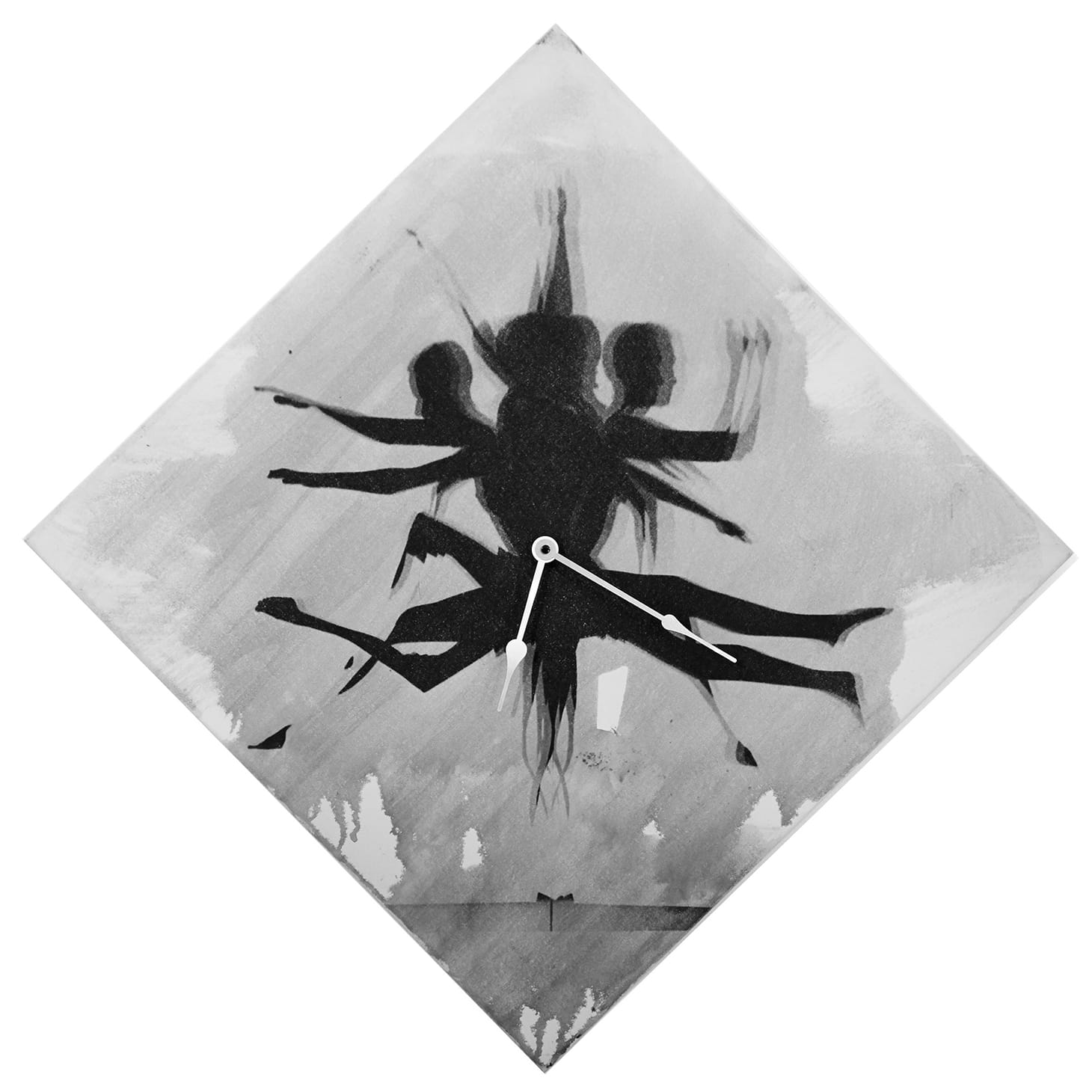 Max Taylor, clock. Taylor provided a work of his usual style, with the added functionality of a timepiece (image courtesy of Con Artist Collective)