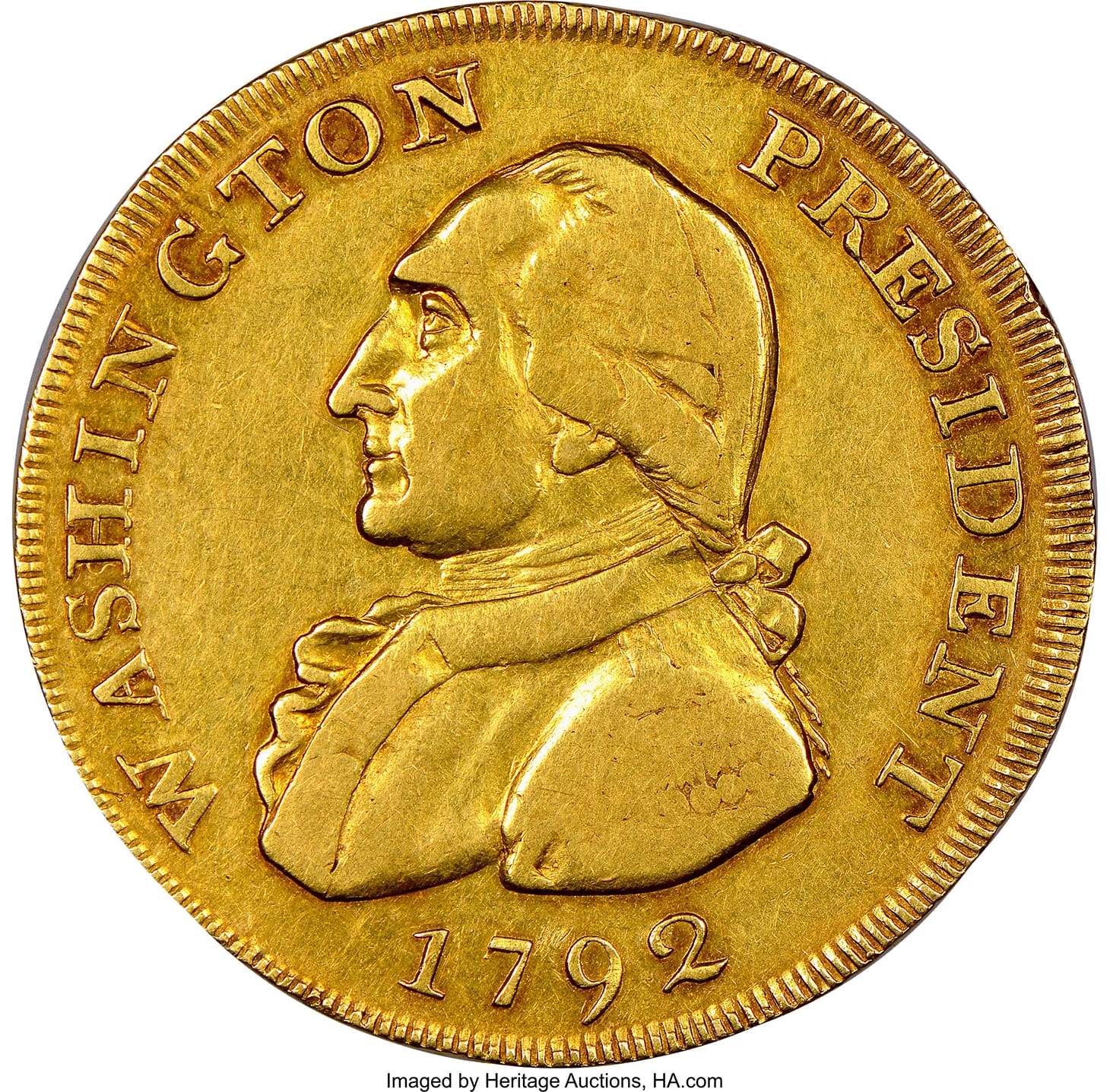 1792 gold coin (image courtesy of Heritage Auctions)