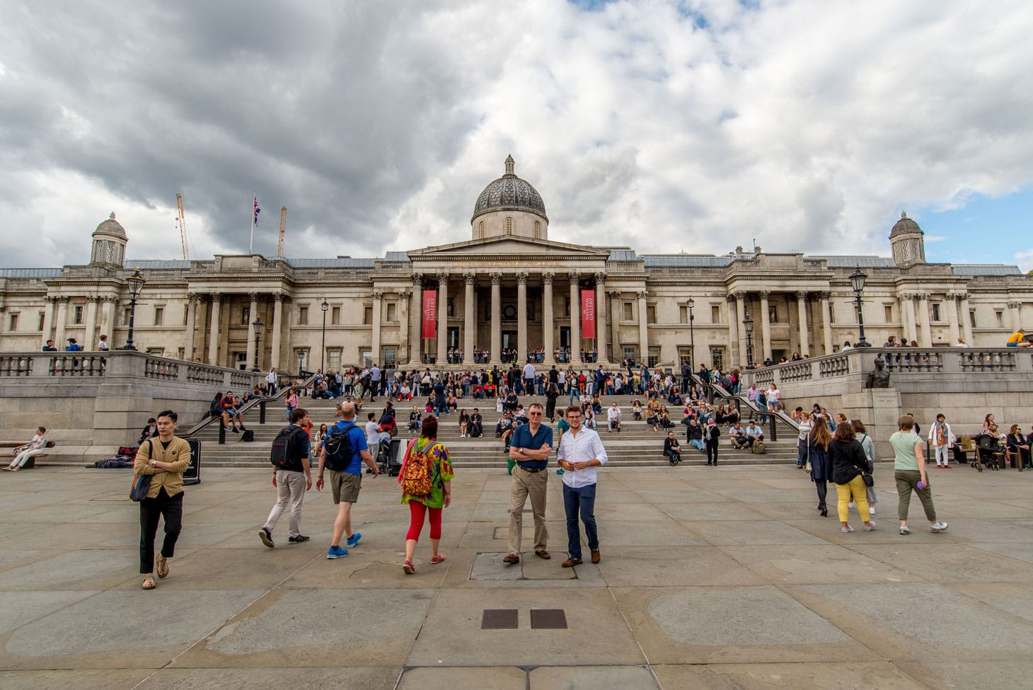 The National Gallery on a busy day in London (image by Josh Stead)