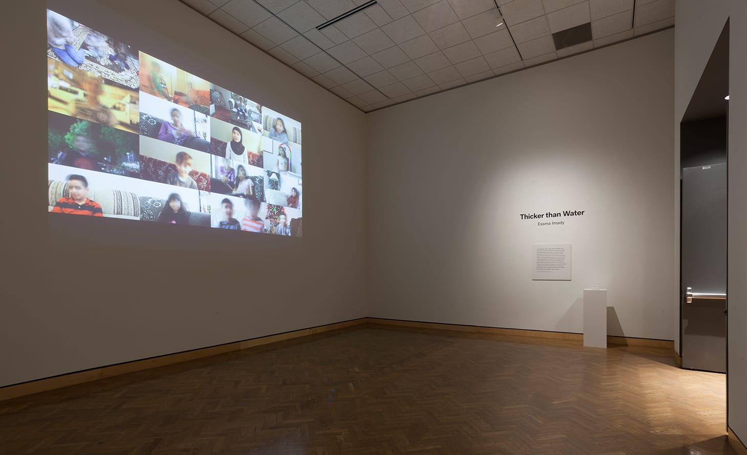 Installation shot of Essma Imady's <em/>Thicker than Water (photo courtesy of Minneapolis Institute of Art)