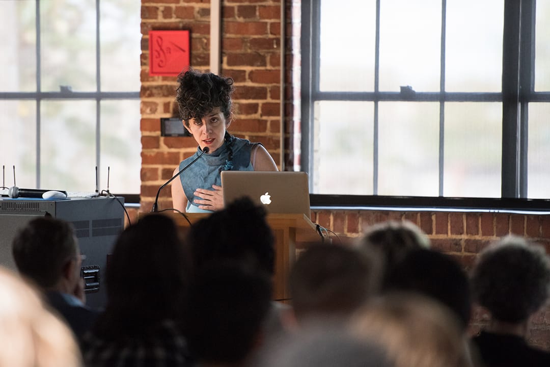 2017 Visiting Artist Lee Relvas speaking to VCUarts students 