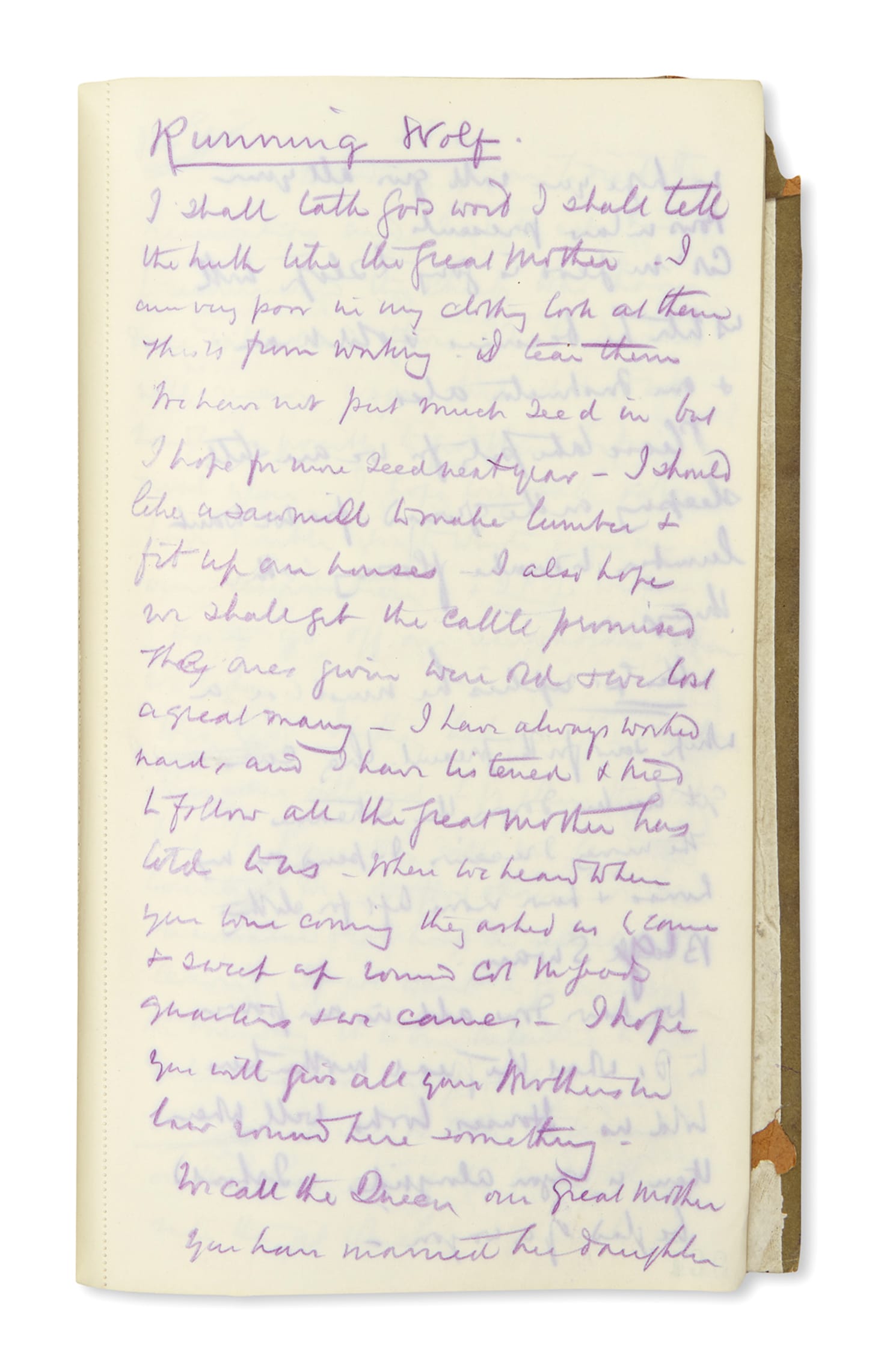 Francis W. de Winton, notes on pow-wows with Indians during an official tour of western Canada (1881)