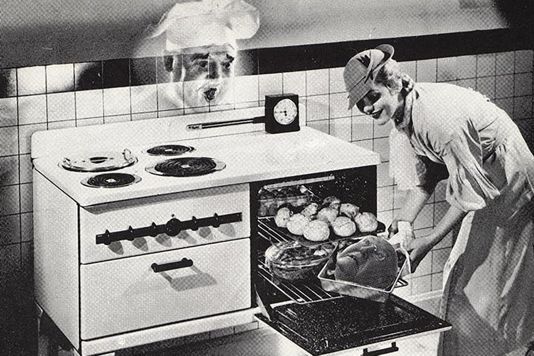 SisterSerpents, Home Improvements Demolishing Domesticity, Invitation, Woman Made Gallery, 1994