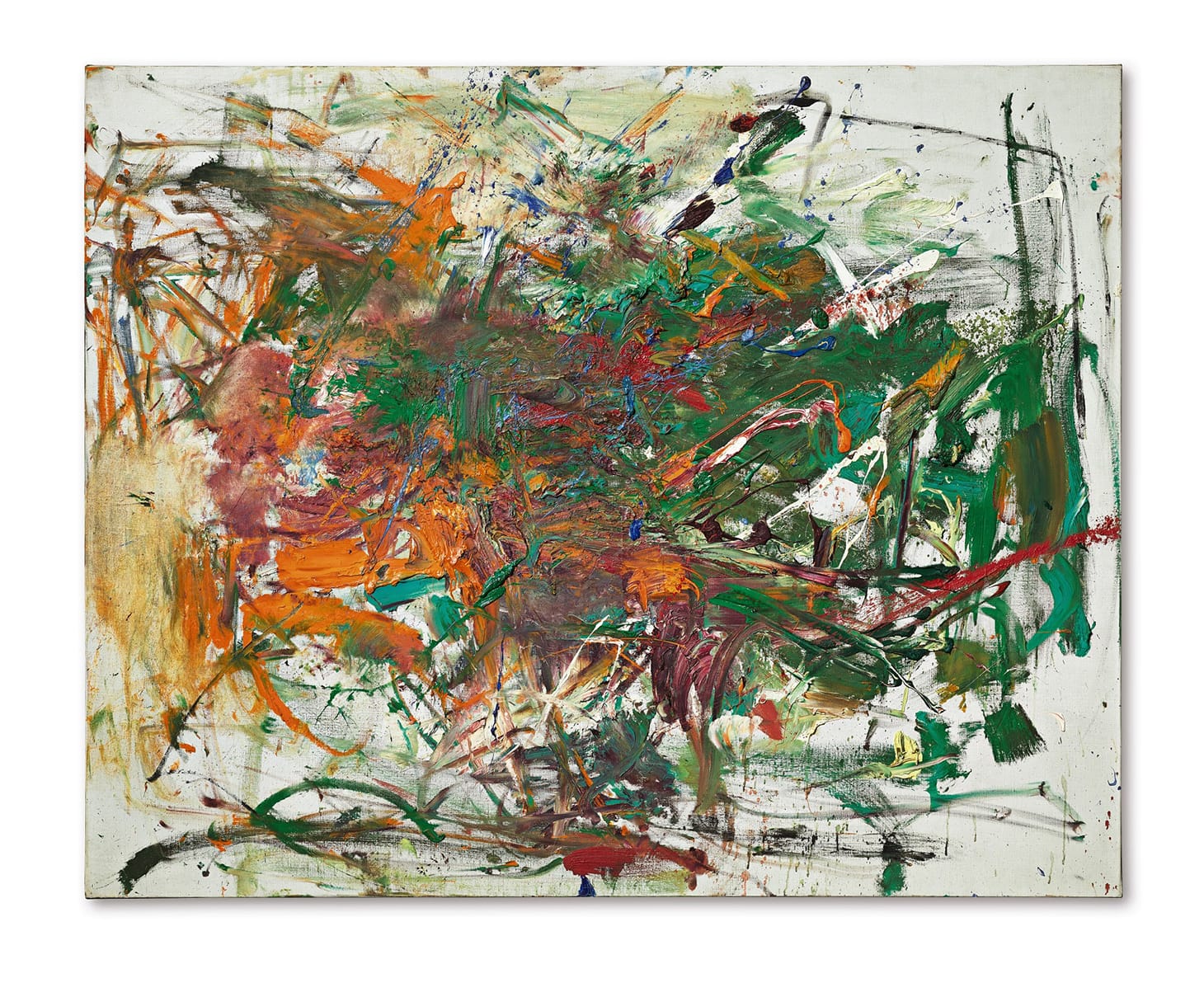 Joan Mitchell, "Syrtis" (1961), oil on canvas, 51⅛ x 63¾ inches (image courtesy Sotheby's)