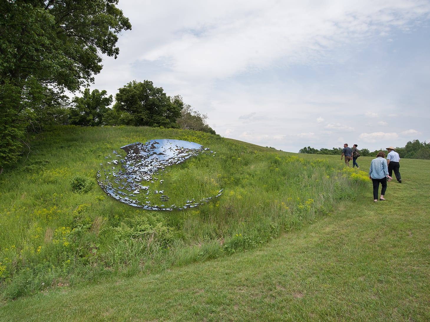 Sarah Sze, rendering of "Fallen Sky" (2020) (© Sarah Sze, image courtesy Storm King Art Center) 